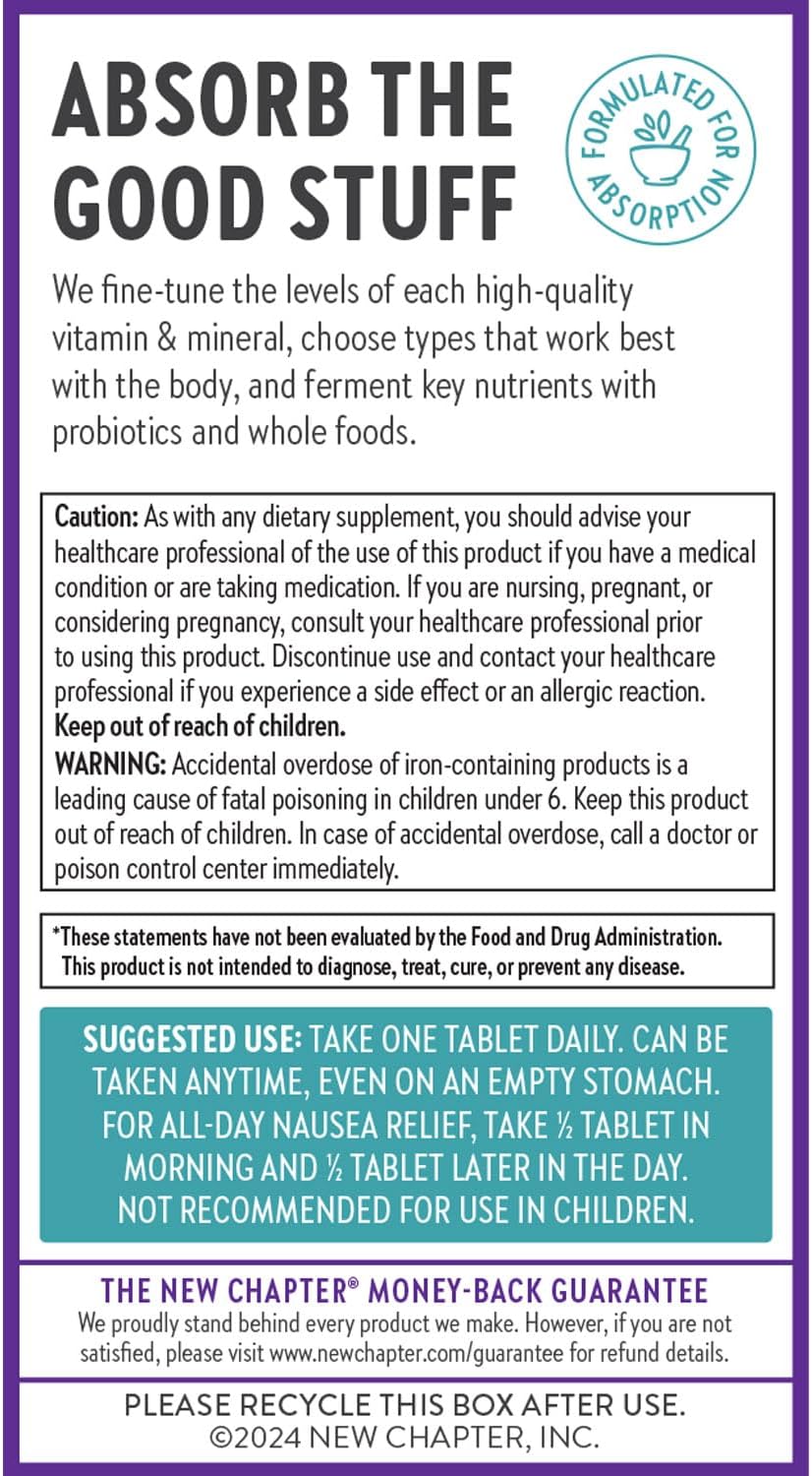 New Chapter Prenatal Multivitamin - 30 Count