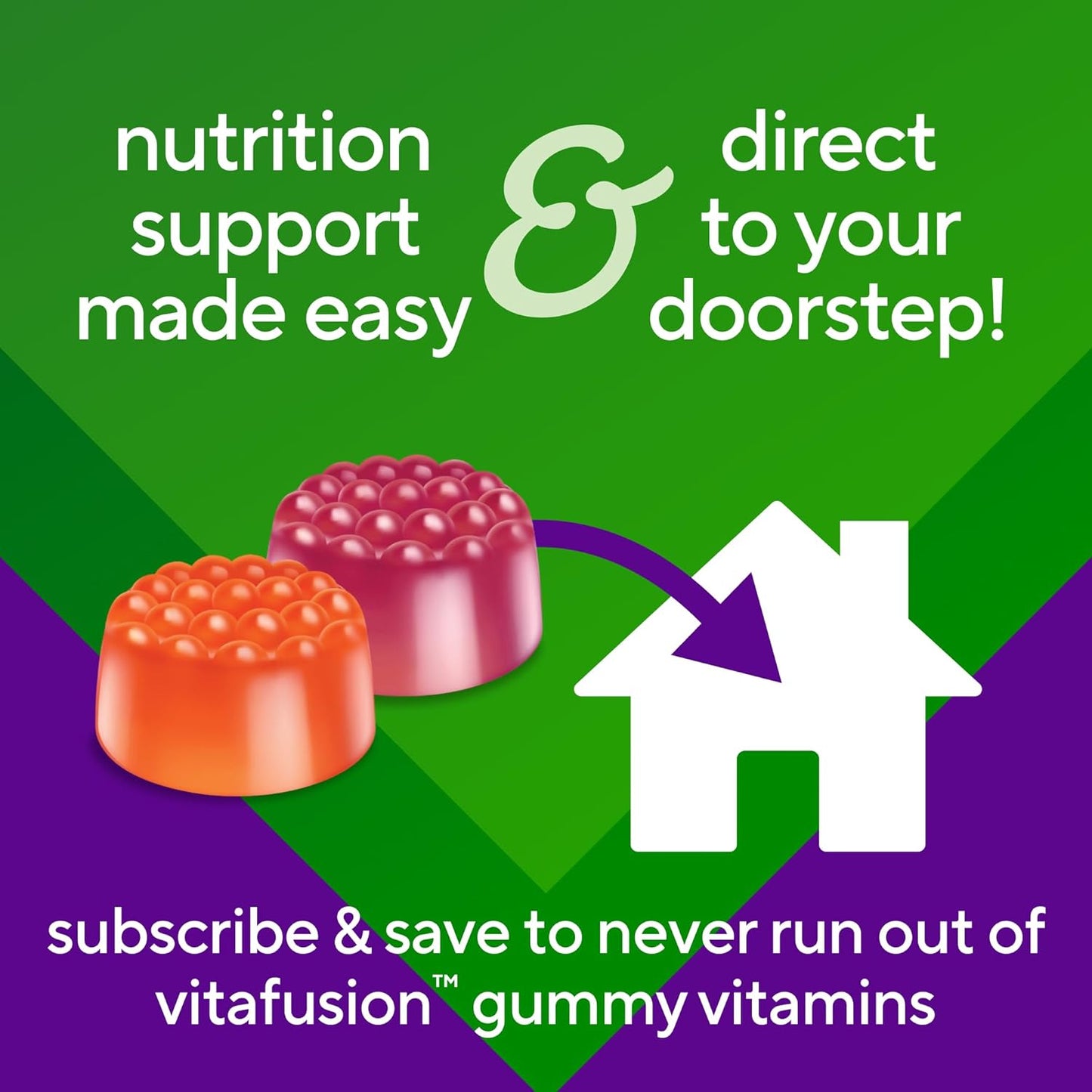 vitafusion Vitamin D3 Gummies, Peach, berry, Flavored - 150 Count