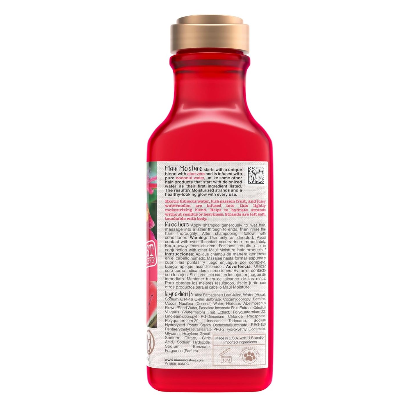 Maui Moisture Lightweight Hydration + Hibiscus Water Shampoo -13 Fl Oz