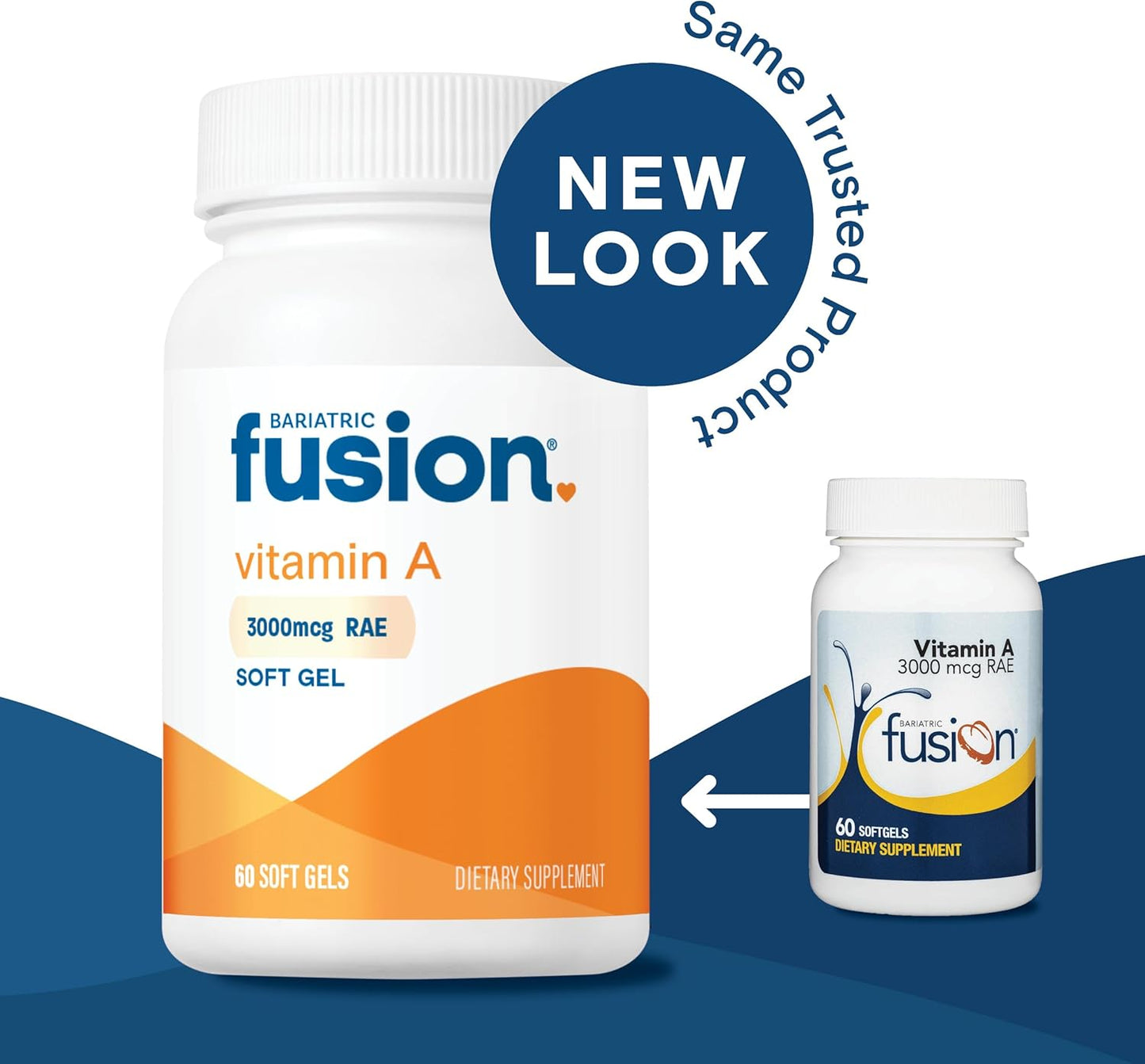 Bariatric Fusion Vitamin A, 3000 mcg of Retinyl Palmitate, 60 Count