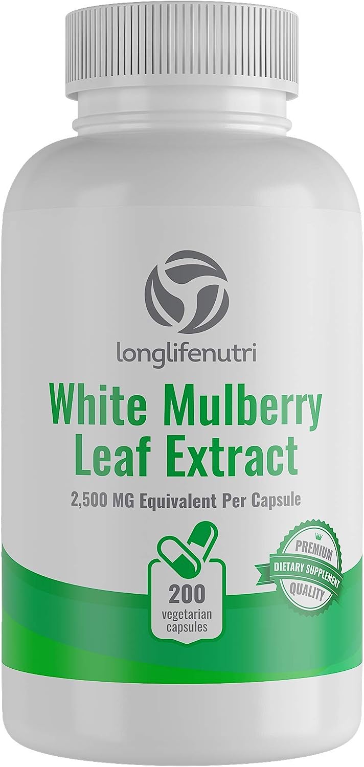 White Mulberry Leaf Extract 200 Vegetarian Capsules