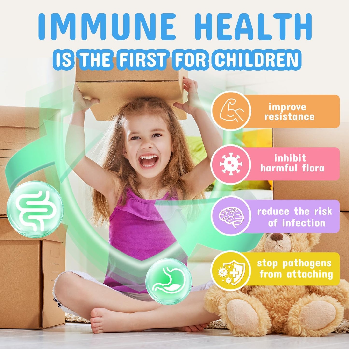 ZEBORA Kids Probiotic & Prebiotics Powder 30 Packets