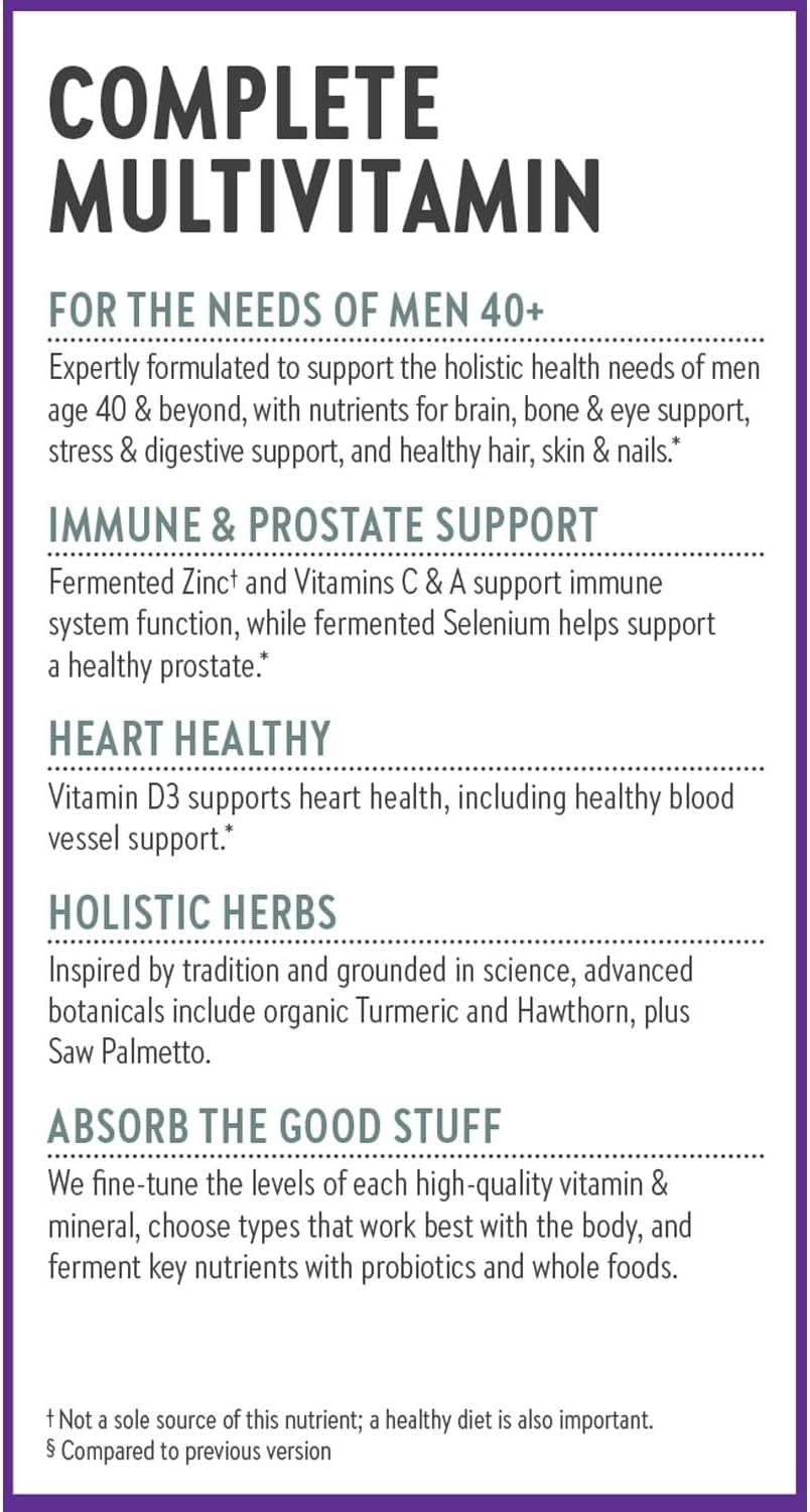 New Chapter Men’s Multivitamin 40+ - 48 Tablets