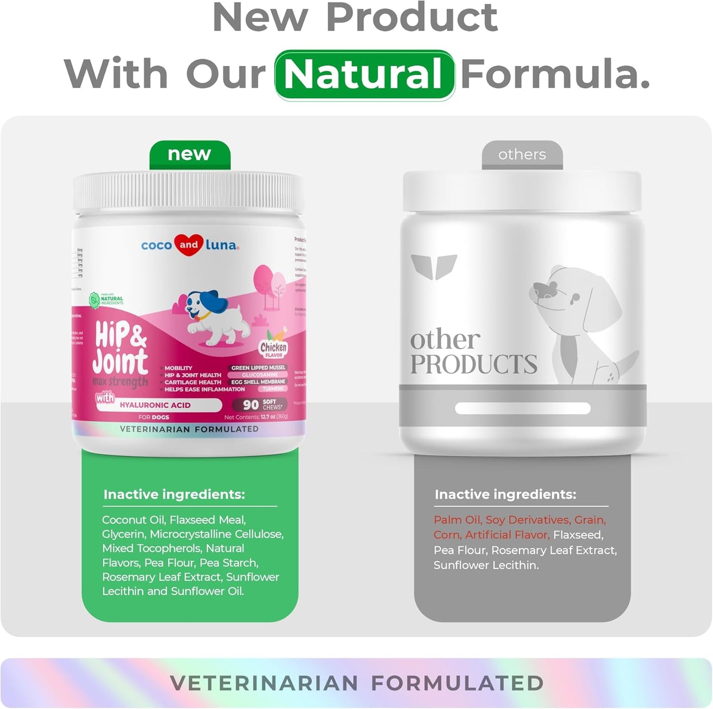 Hip and Joint Support for Dogs - Max Strength - 90 Soft Chews