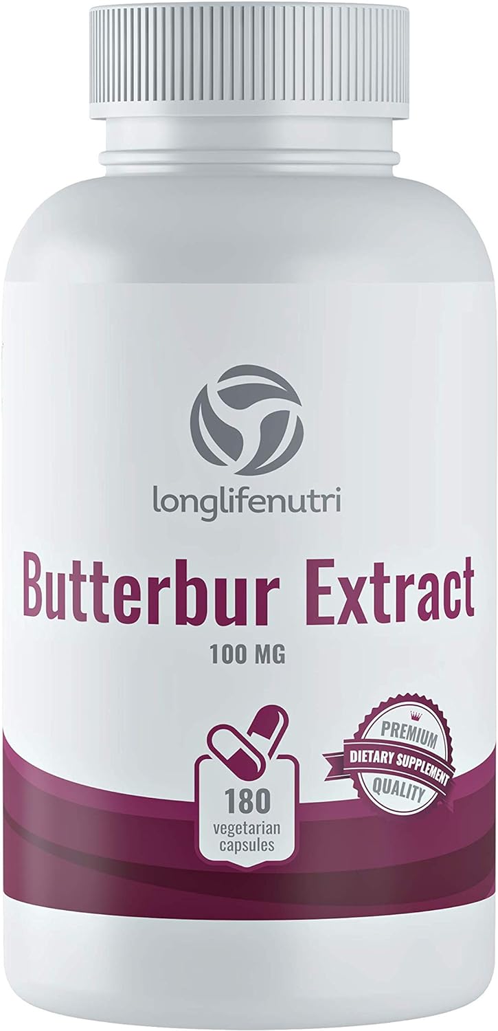 Butterbur Extract 180 Vegetarian Capsules