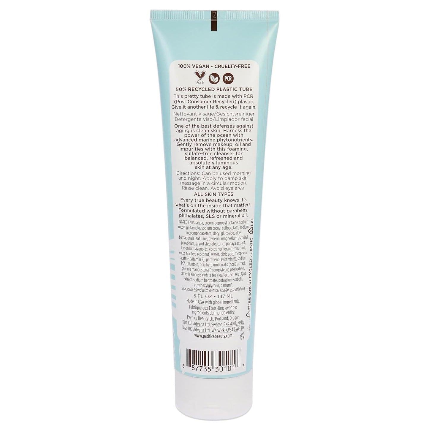 Pacifica Beauty, Sea Foam Face Wash, Daily Gentle Foaming Cleanser