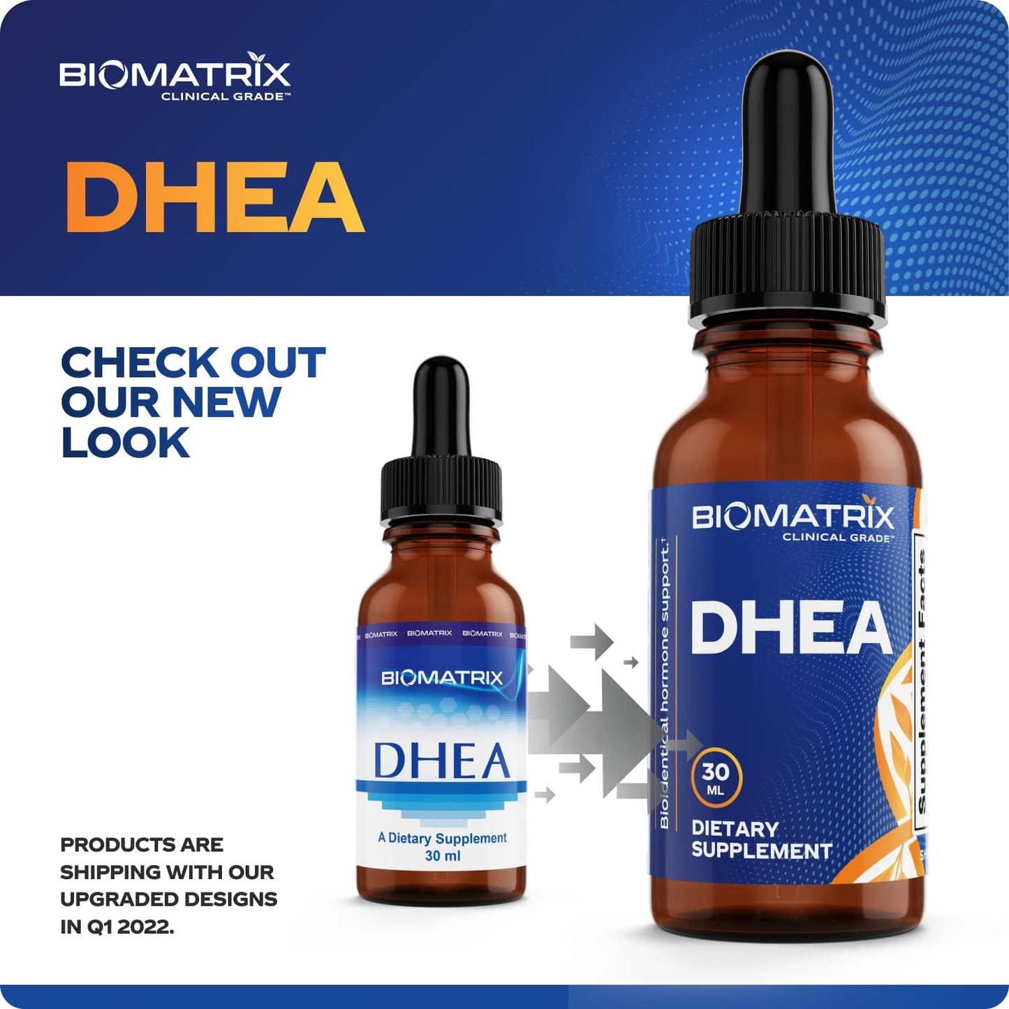 BioMatrix DHEA Liquid Hormone Supplement -30 ML, 1200mg
