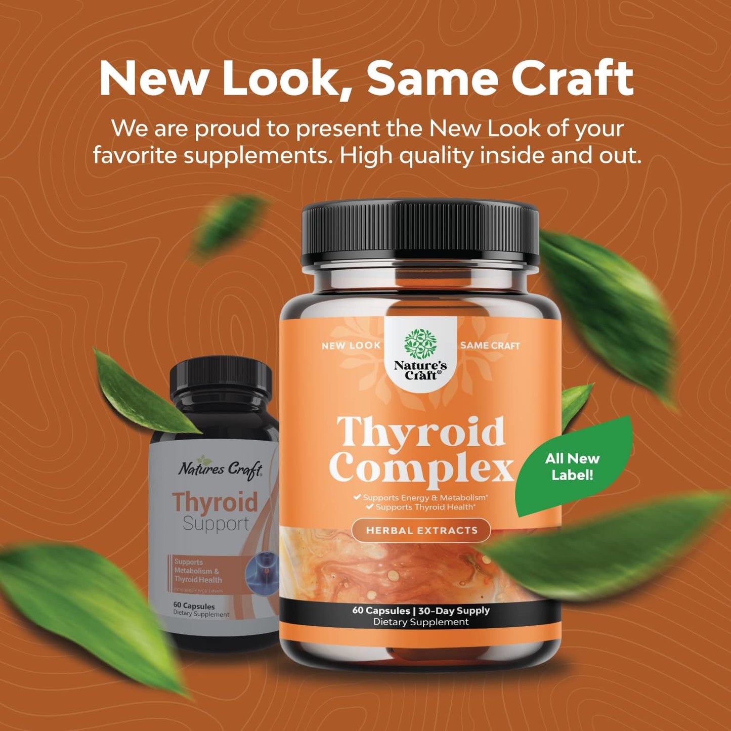 Herbal Thyroid Support Complex - Iodine Thyroid Supplement 60 count