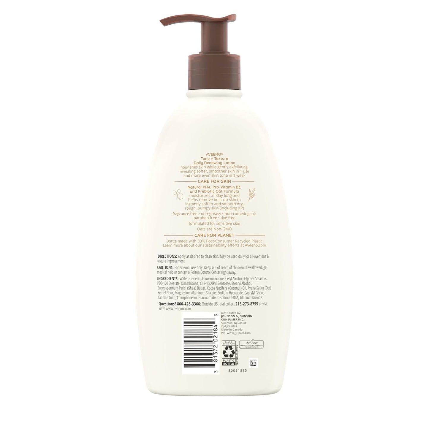 Aveeno Tone + Texture Daily Renewing Body Lotion - 18 fl. Oz