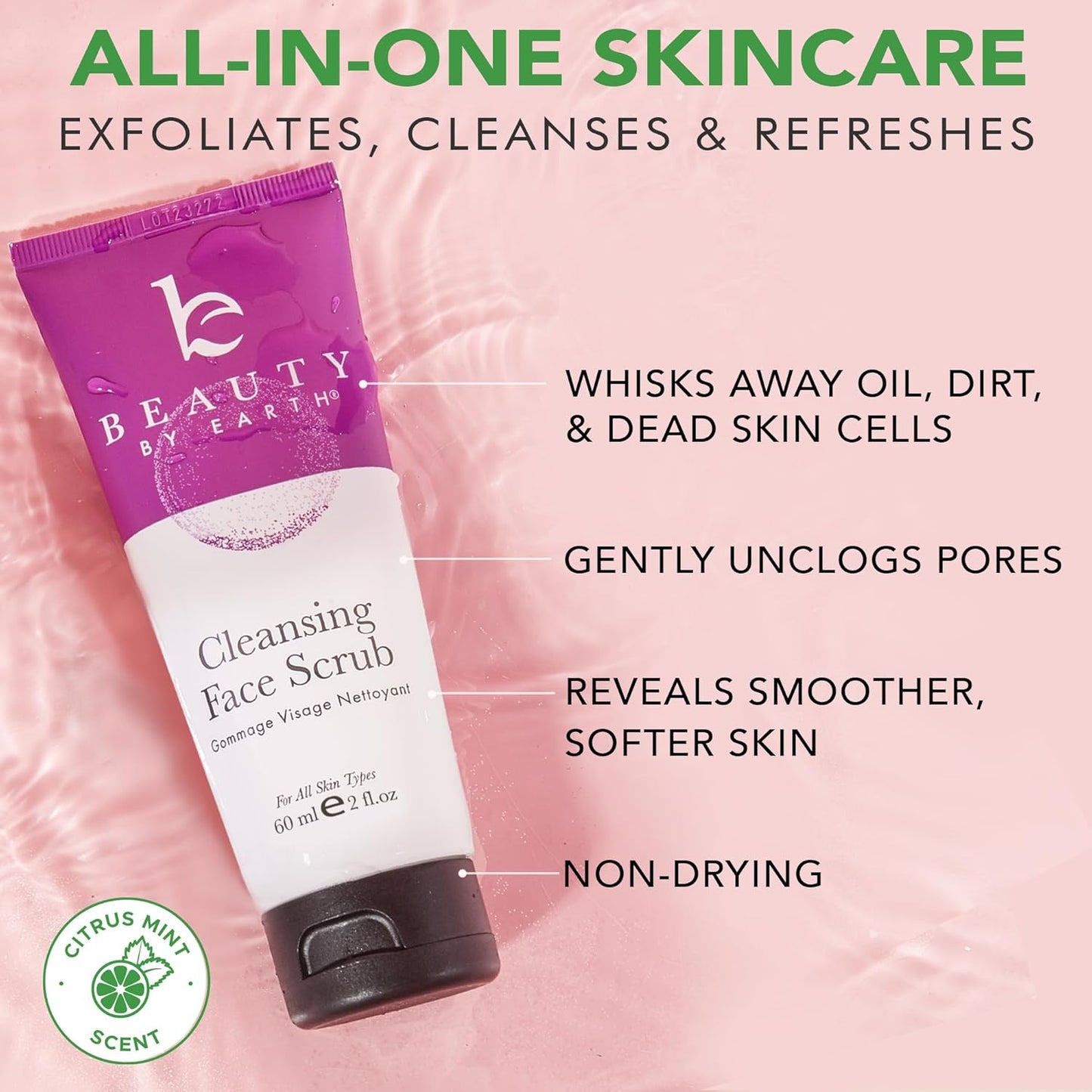 Facial Scrub Exfoliator -2 Fl Oz