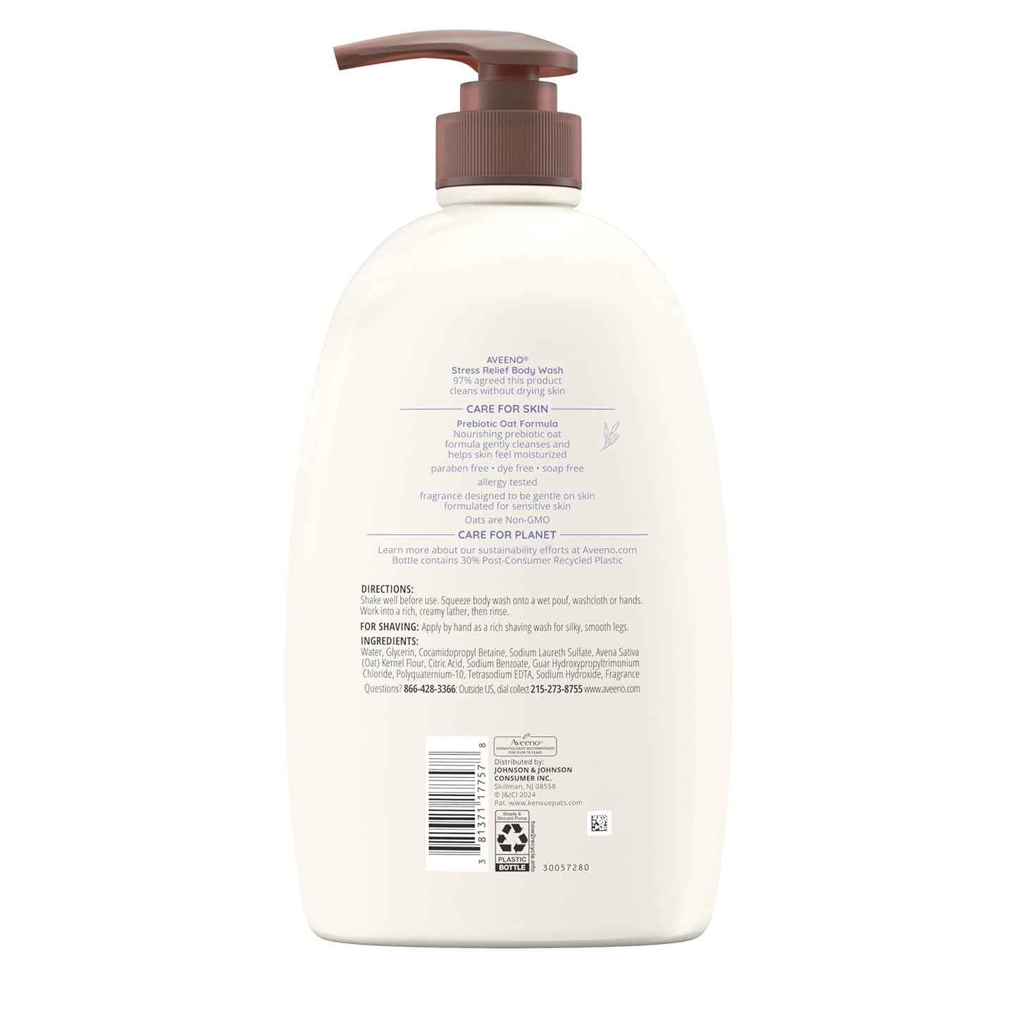 Aveeno Stress Relief Body Wash for Women - 33 Fl Oz