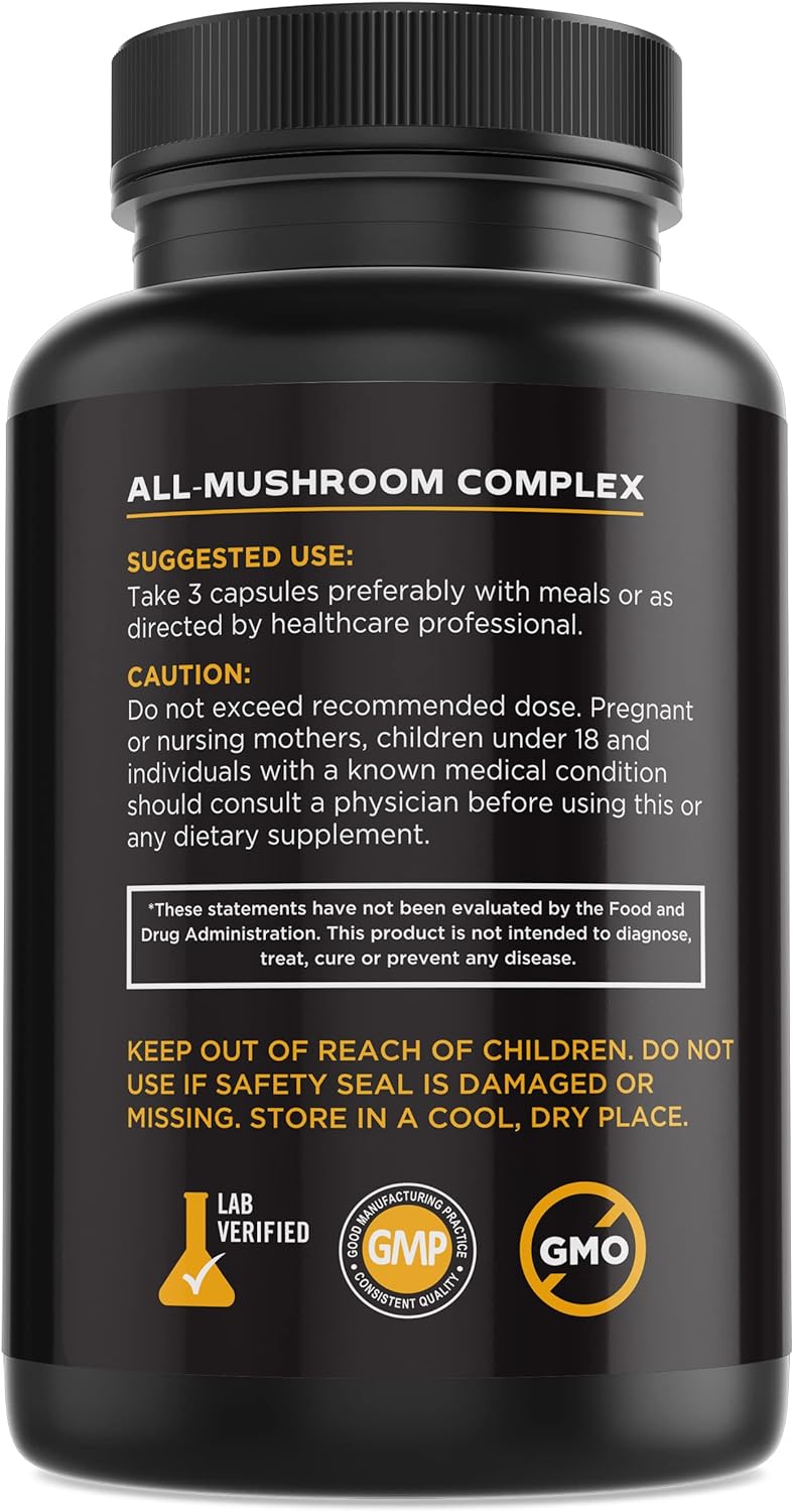 Vital Vitamins Lions Mane Supplement 90 Capsules