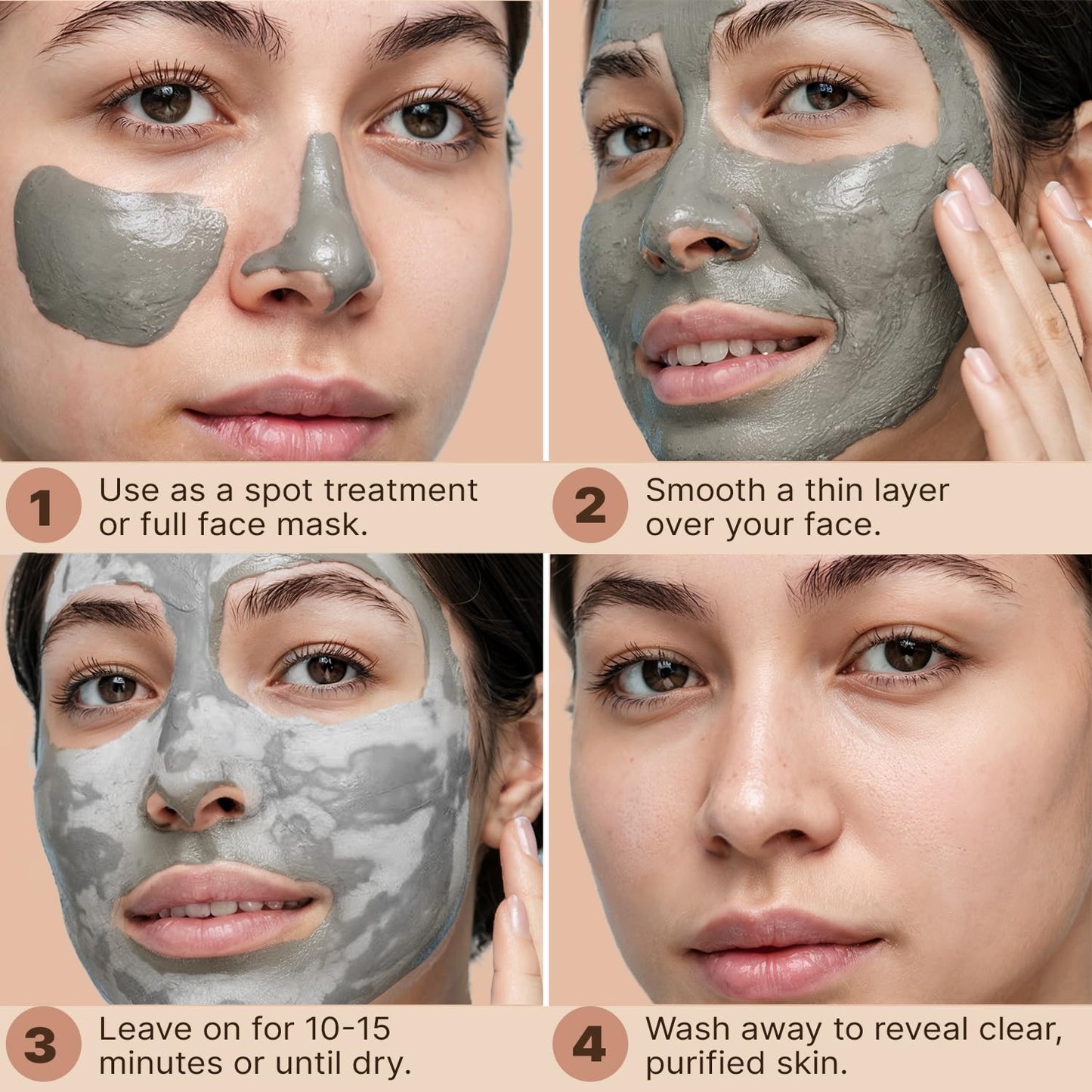 Beauty by Earth Clay Mask for Face -4 fl oz