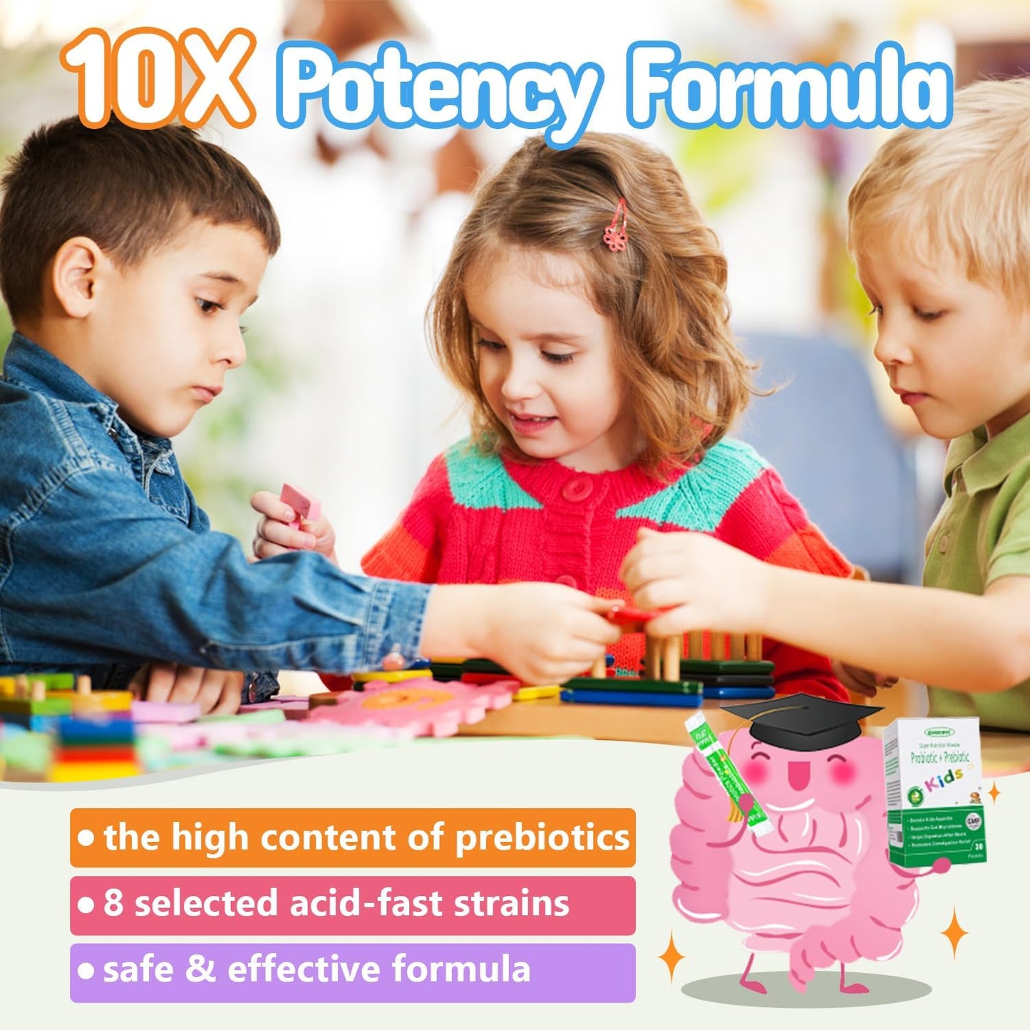 ZEBORA Kids Probiotic & Prebiotics Powder 30 Packets
