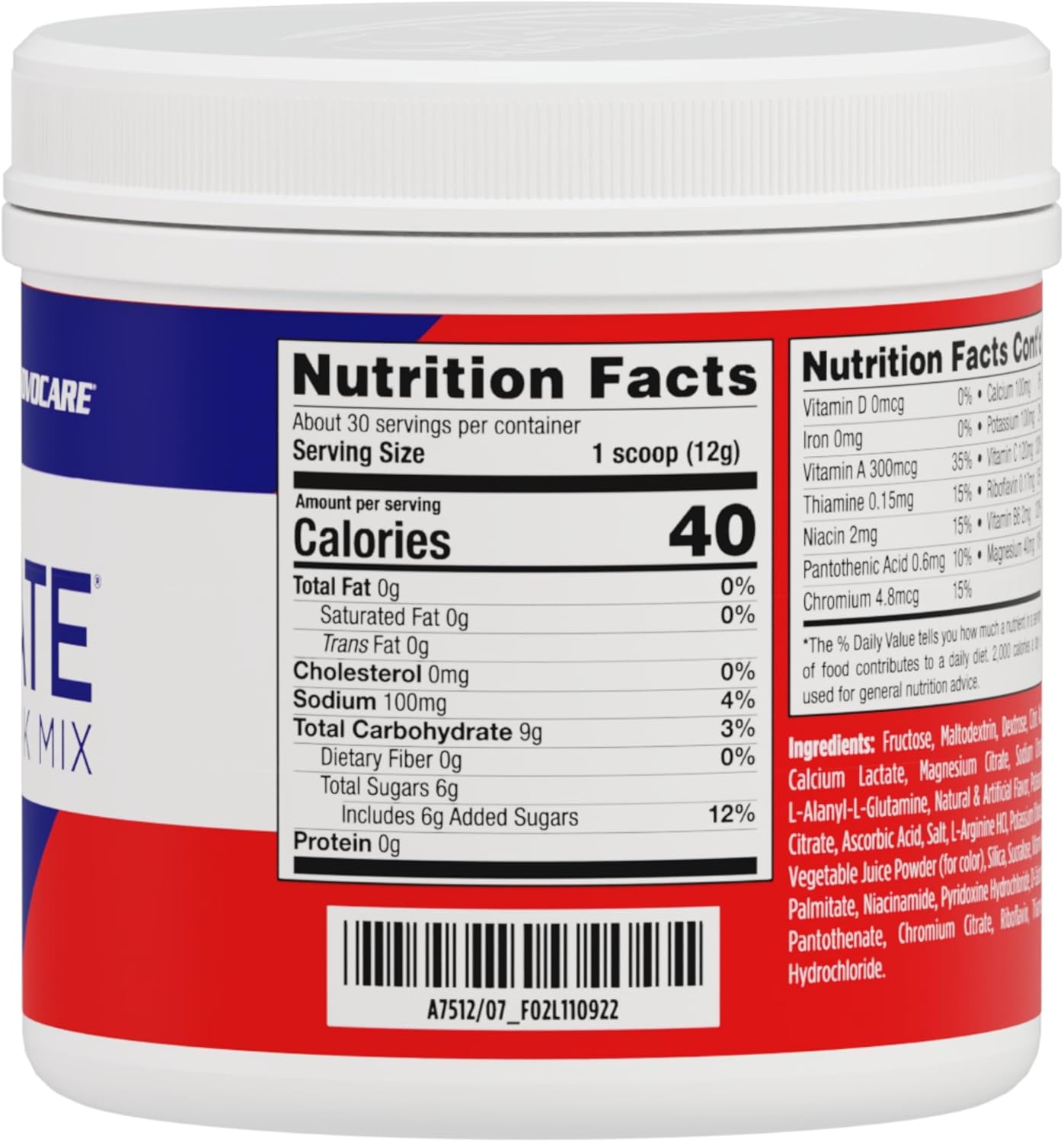 AdvoCare Rehydrate Electrolyte Drink Mix - Fruit Punch, 12.7 oz
