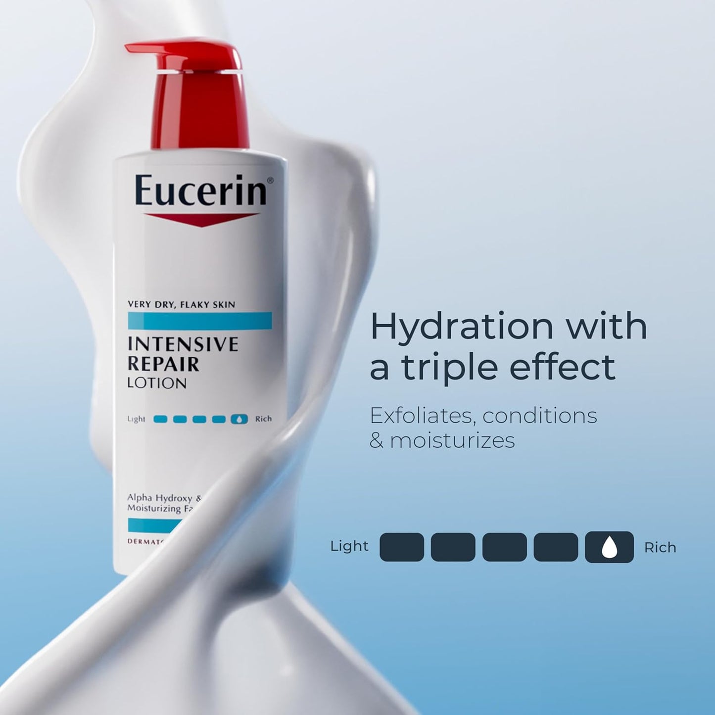 Eucerin Intensive Repair Body Lotion for Very Dry, Flaky Skin,16.9 Fl Oz