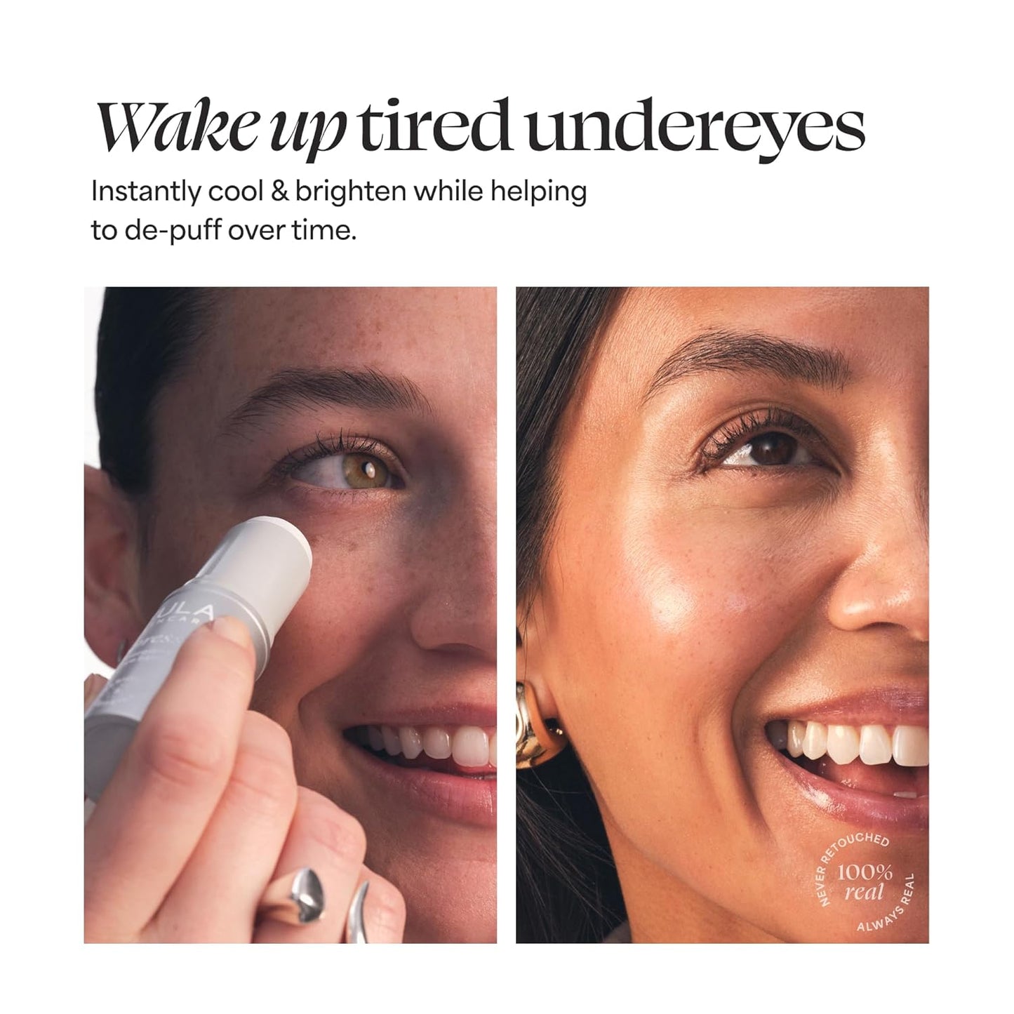 TULA Skin Care Eye + Lip Duo - Spresso Energizing Eye Balm 0.35 oz + Glaze Plumping Lip Treatment 0.28 oz