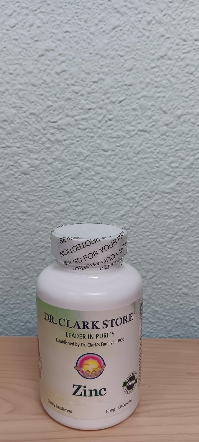 Dr Clark ZThyroid Support Immune System zinc 30mg, 100 Gelatin Capsules