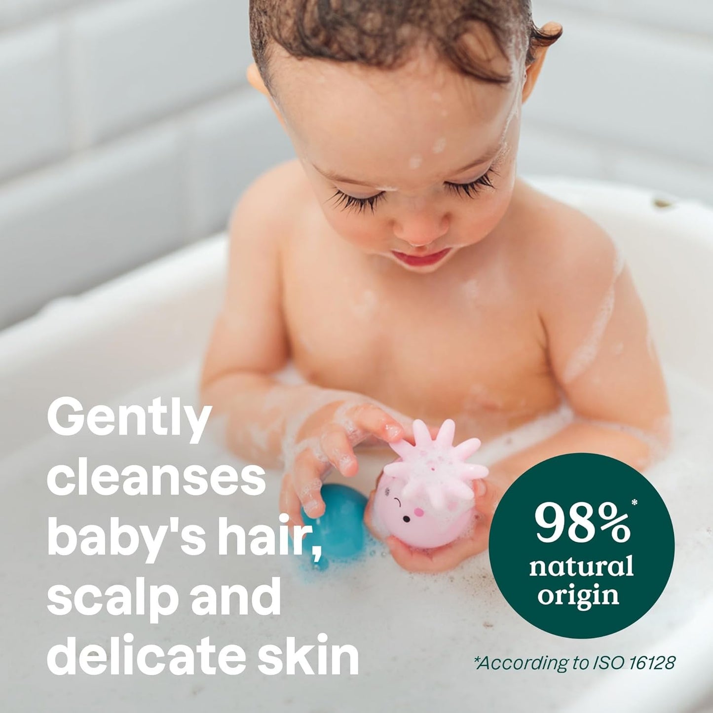 ATTITUDE 2-in-1 Hair and Body Foaming Baby Wash, 10 Fl Oz