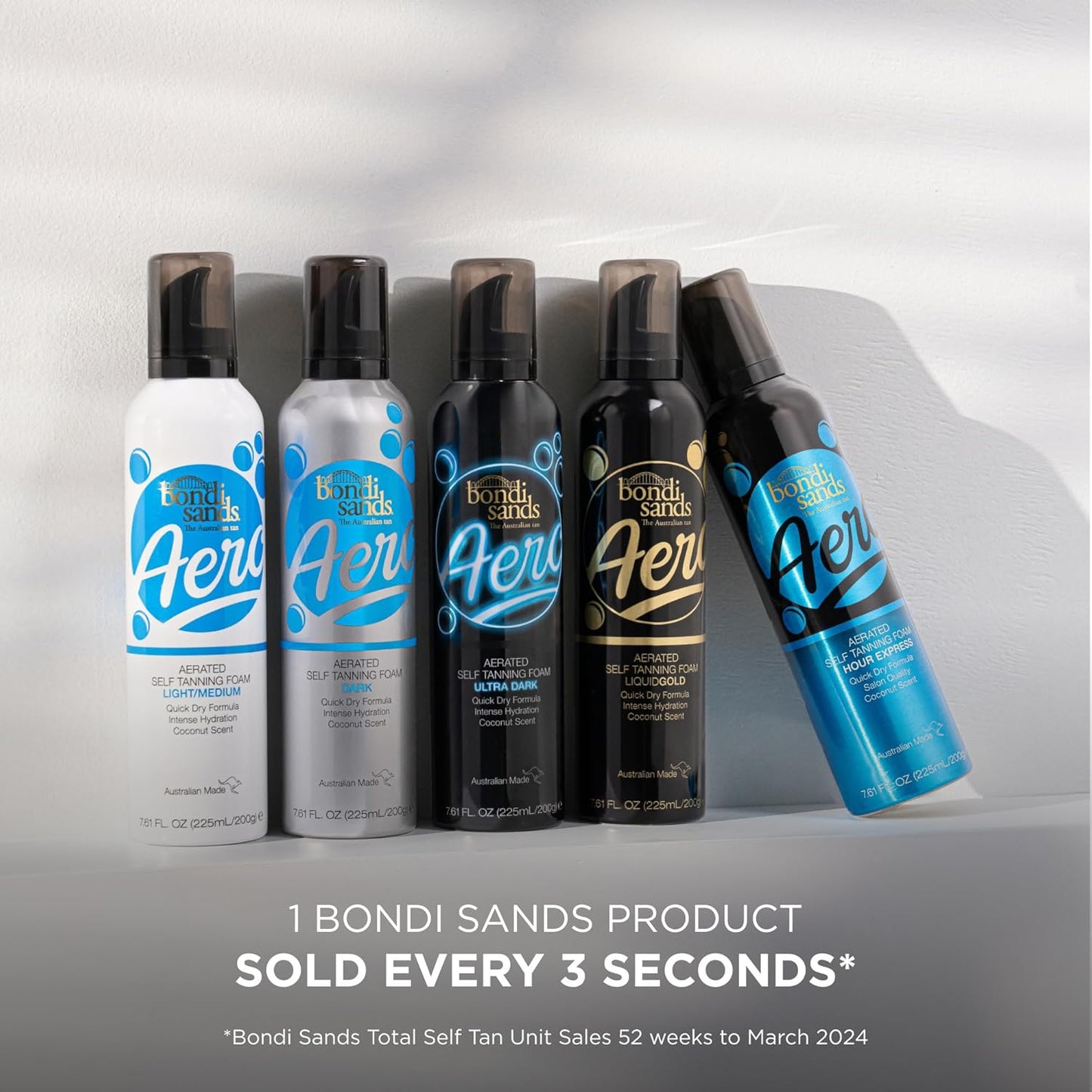 Bondi Sands Aero Liquid Gold Self Tanning Foam 7.61 Oz