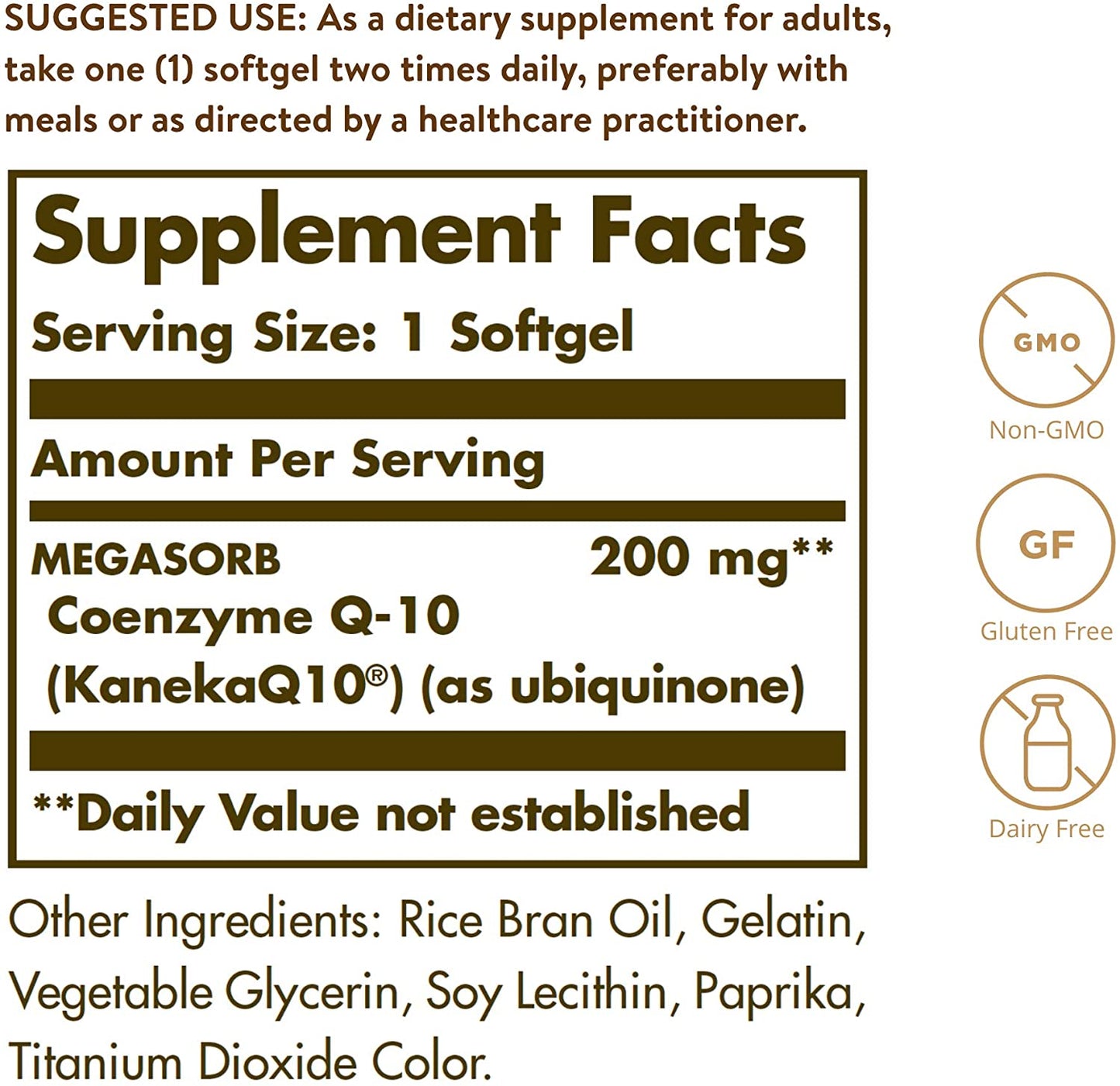 Solgar Megasorb CoQ-10 200 mg, 60 Softgels