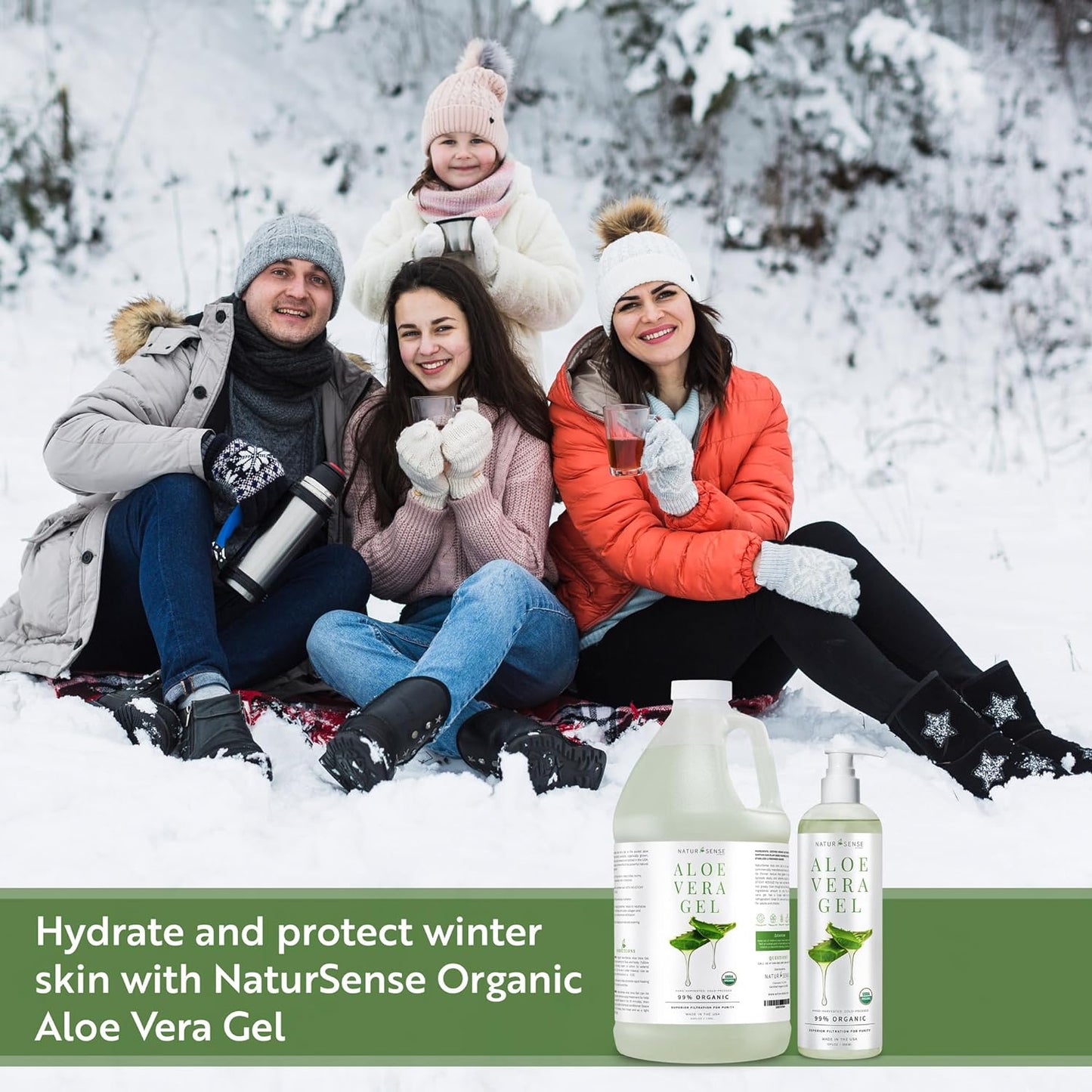 NTRSNS NaturSense Organic Aloe Vera Gel 100% โ12 oz.