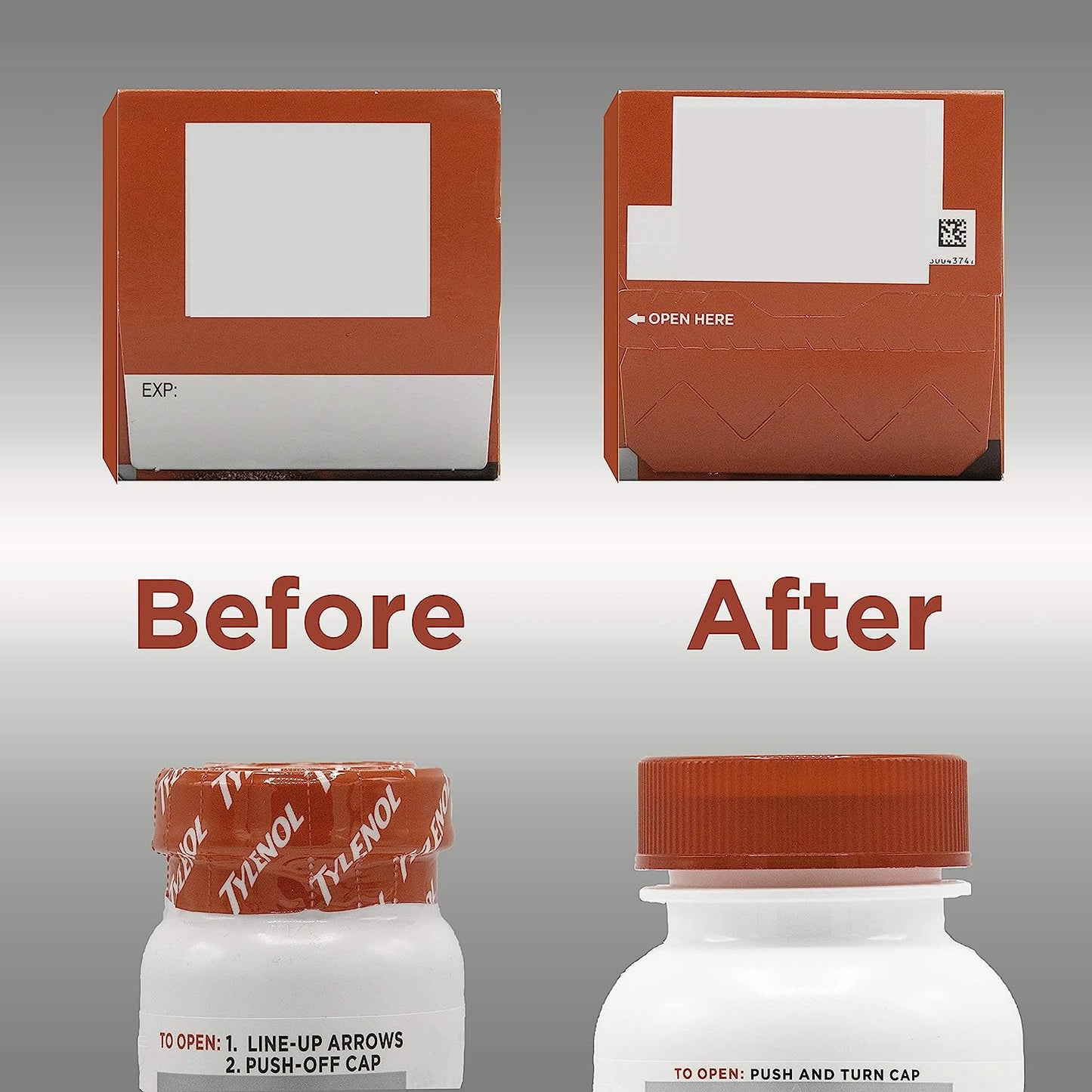 Tylenol Extra Strength Caplets with Acetaminophen Pain Reliever Fever Reduce 100 Count
