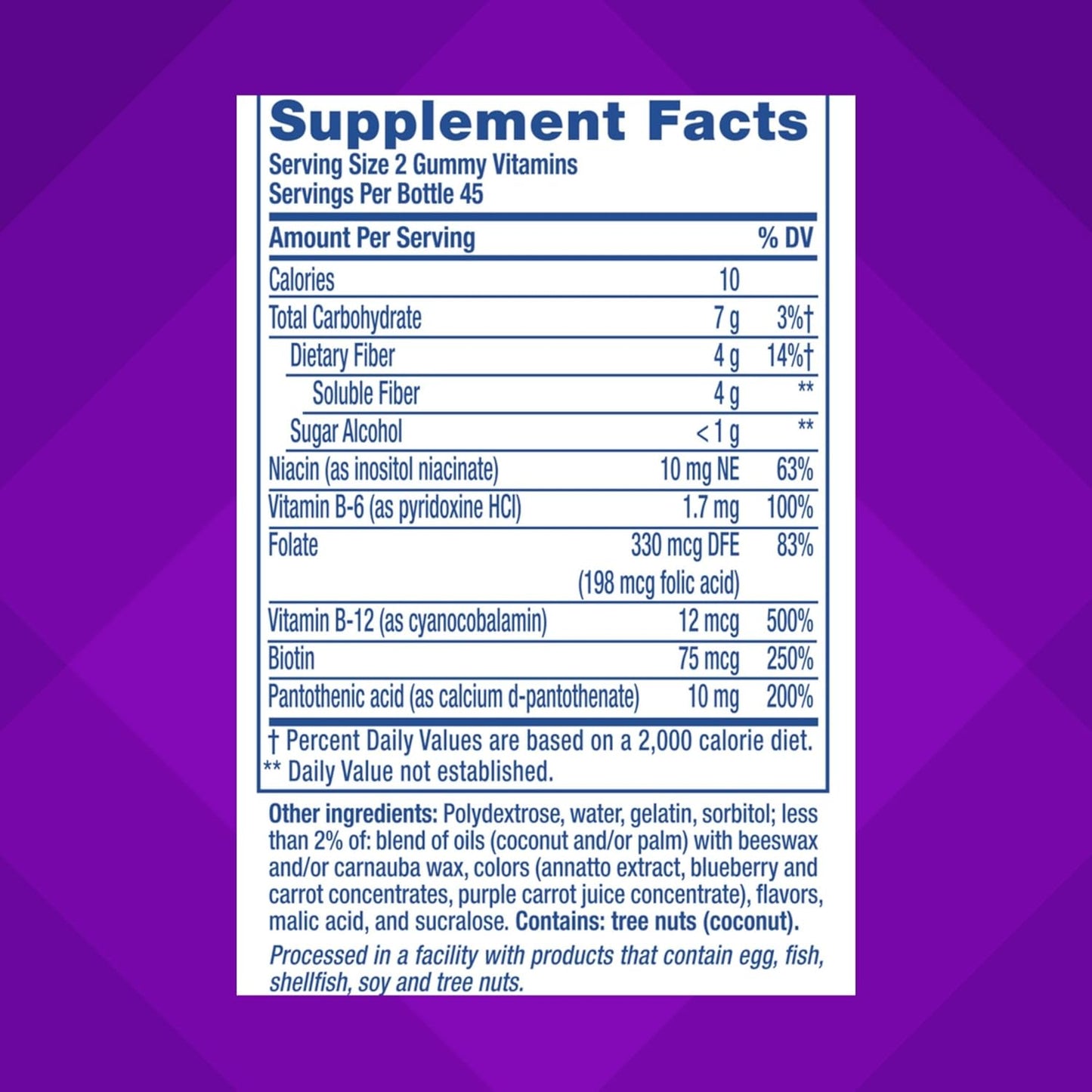 Vitafusion Fiber Well Fit Gummies Supplement, 90 Count