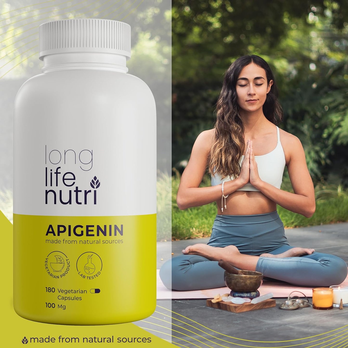 Apigenin Supplement 180 Vegetarian Capsules
