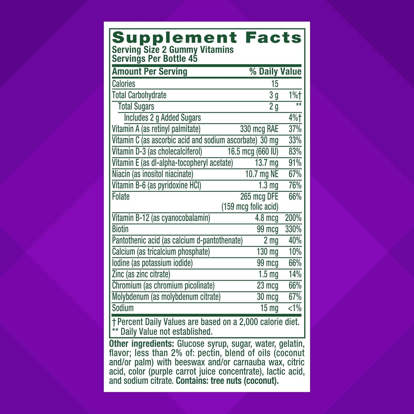 Vitafusion GLP-1 Support Multivitamin,Citrus Berry Flavor, 90 Count