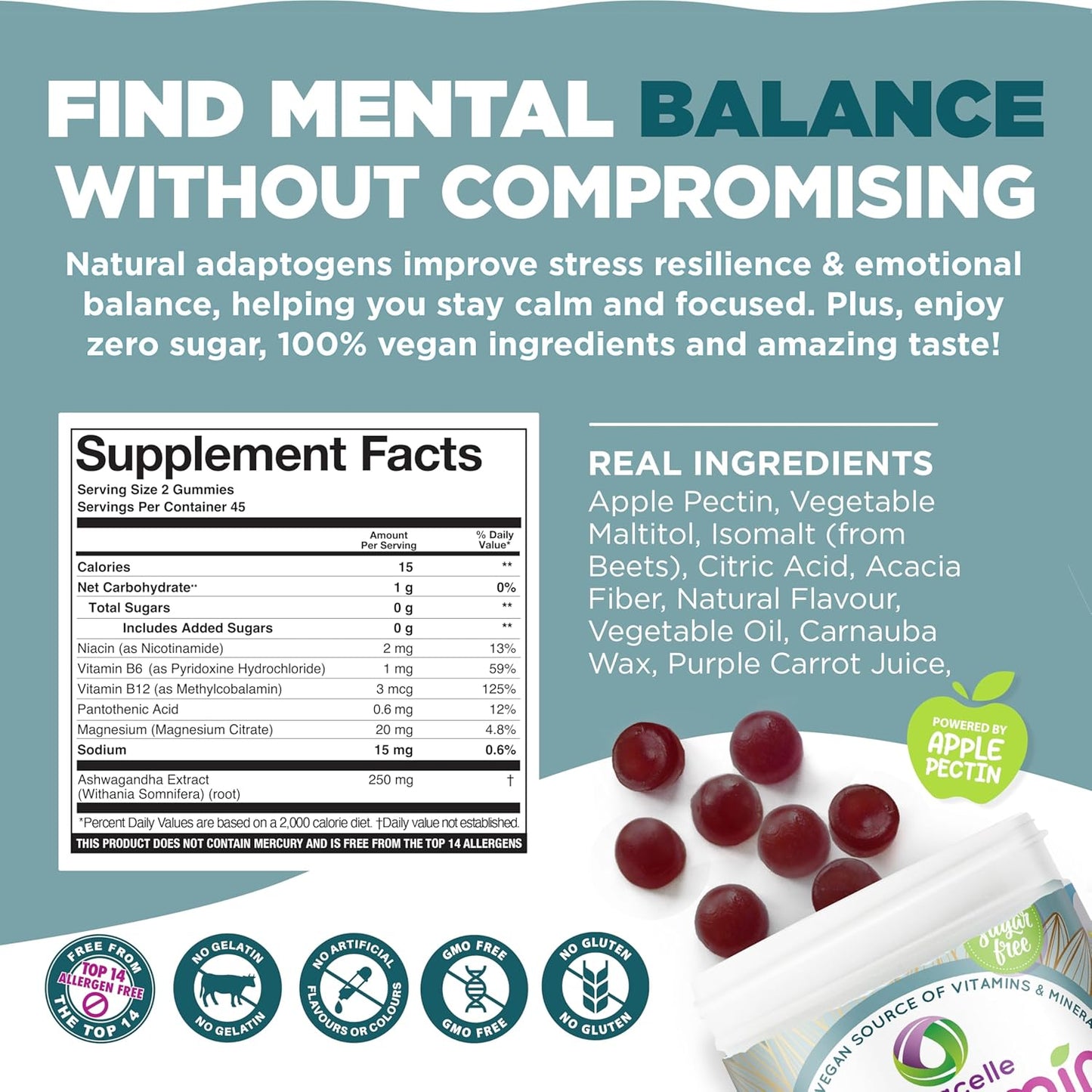 NUTRAMIN Mood Boost Multivitamin Gummy -90 count
