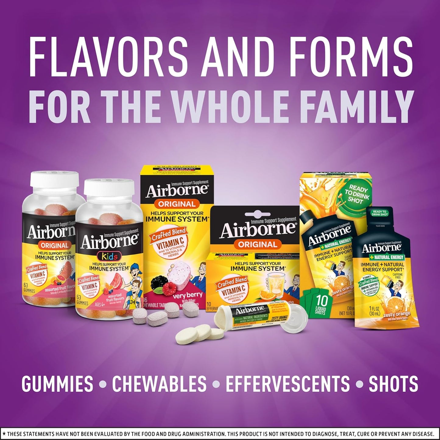 Airborne Elderberry Extract + Vitamin C 1000mg -20 Count