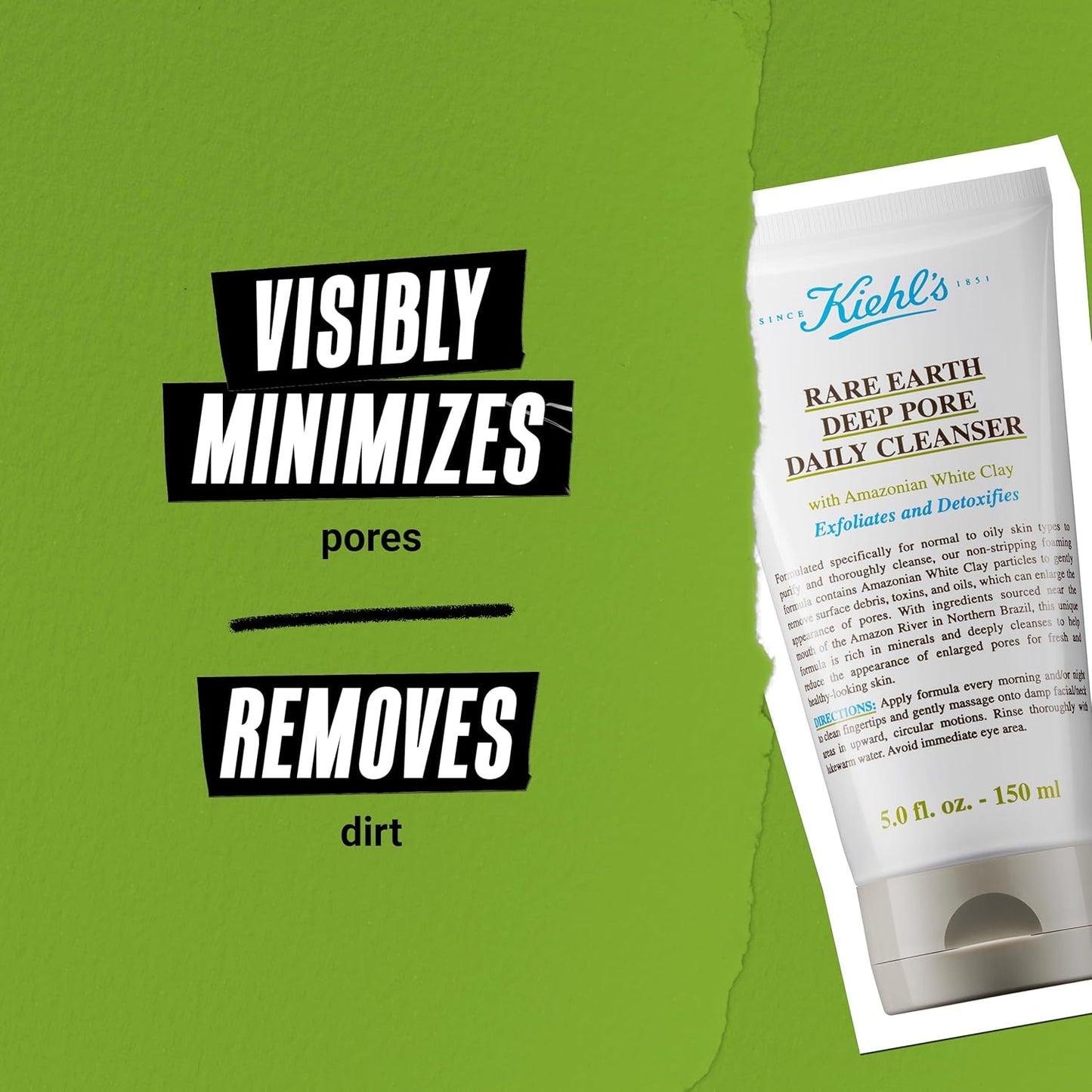 Kiehl's Rare Earth Deep Pore Daily Cleanser,- 5 fl oz