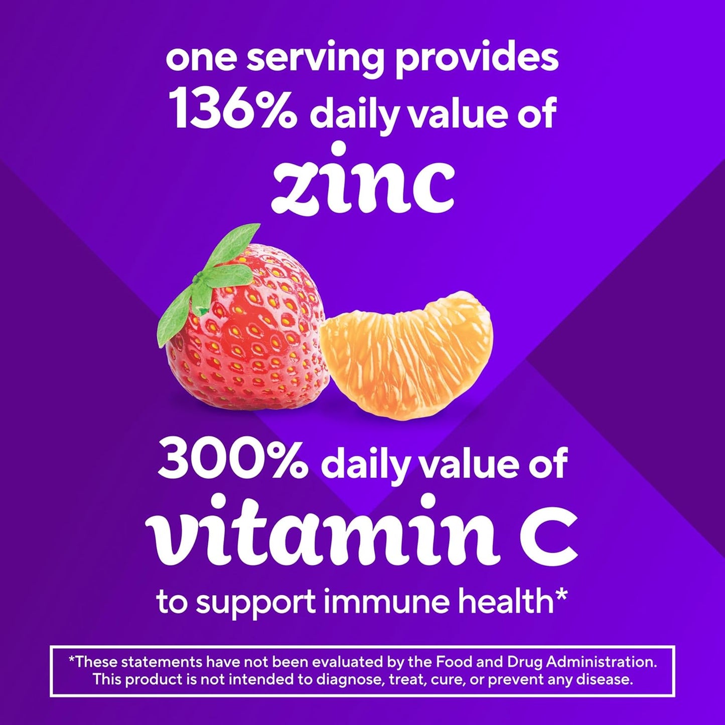 Vitafusion Power Zinc Gummy Vitamins, Strawberry Tangerine Flavored 90 Count