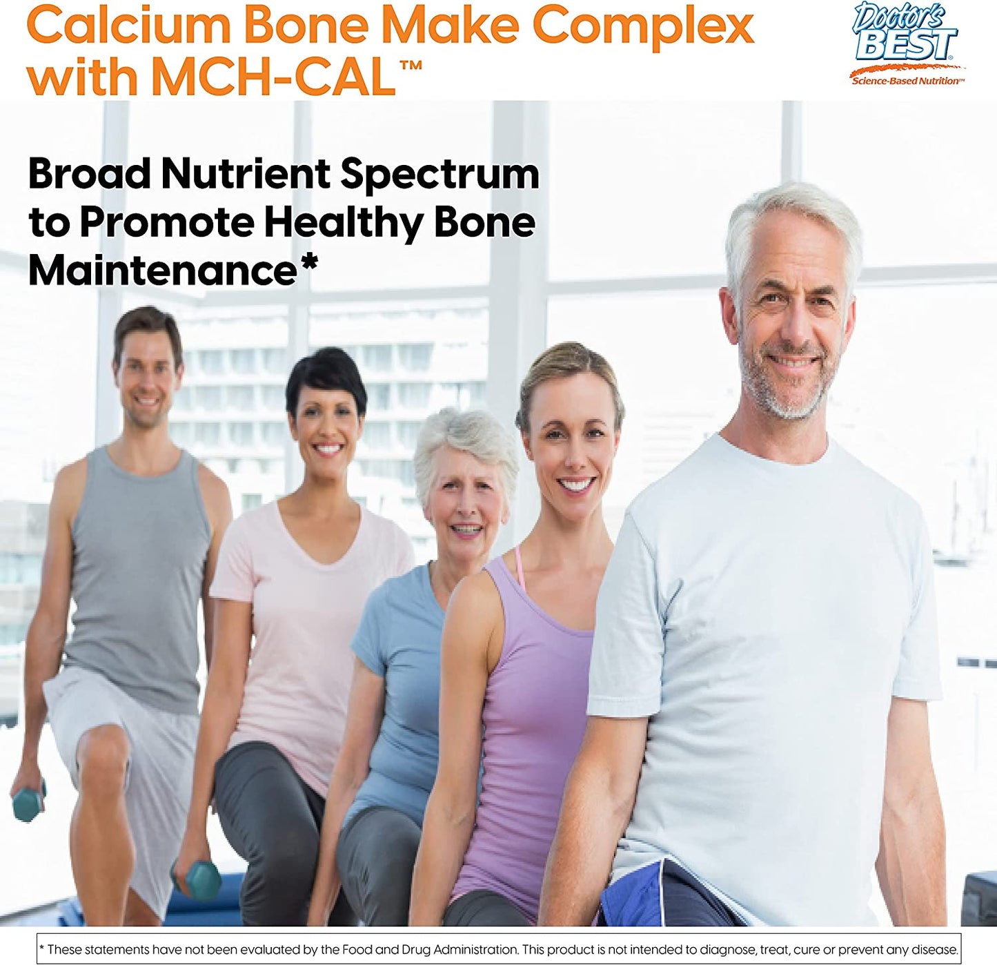 Doctor's Best Calcium Bone Maker Complex with MCHCal,180 Caps