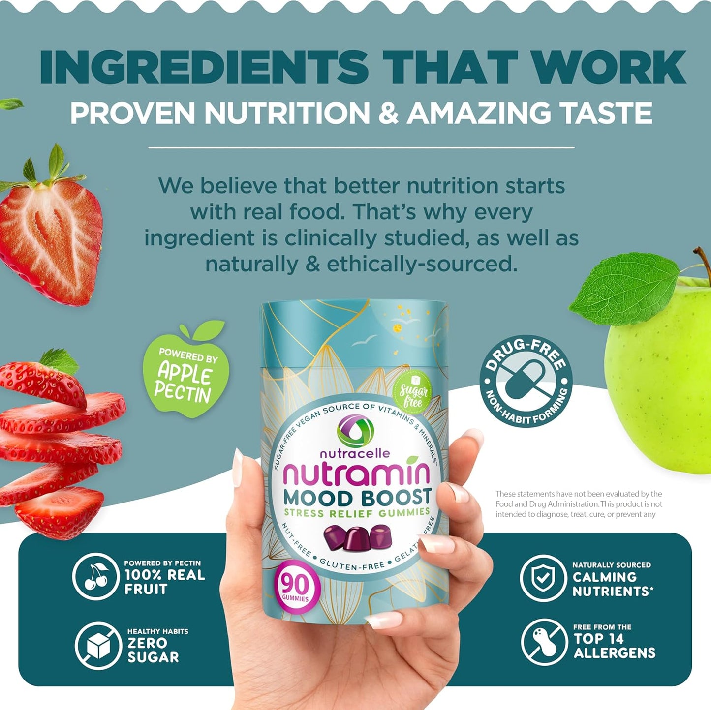 NUTRAMIN Mood Boost Multivitamin Gummy -90 count