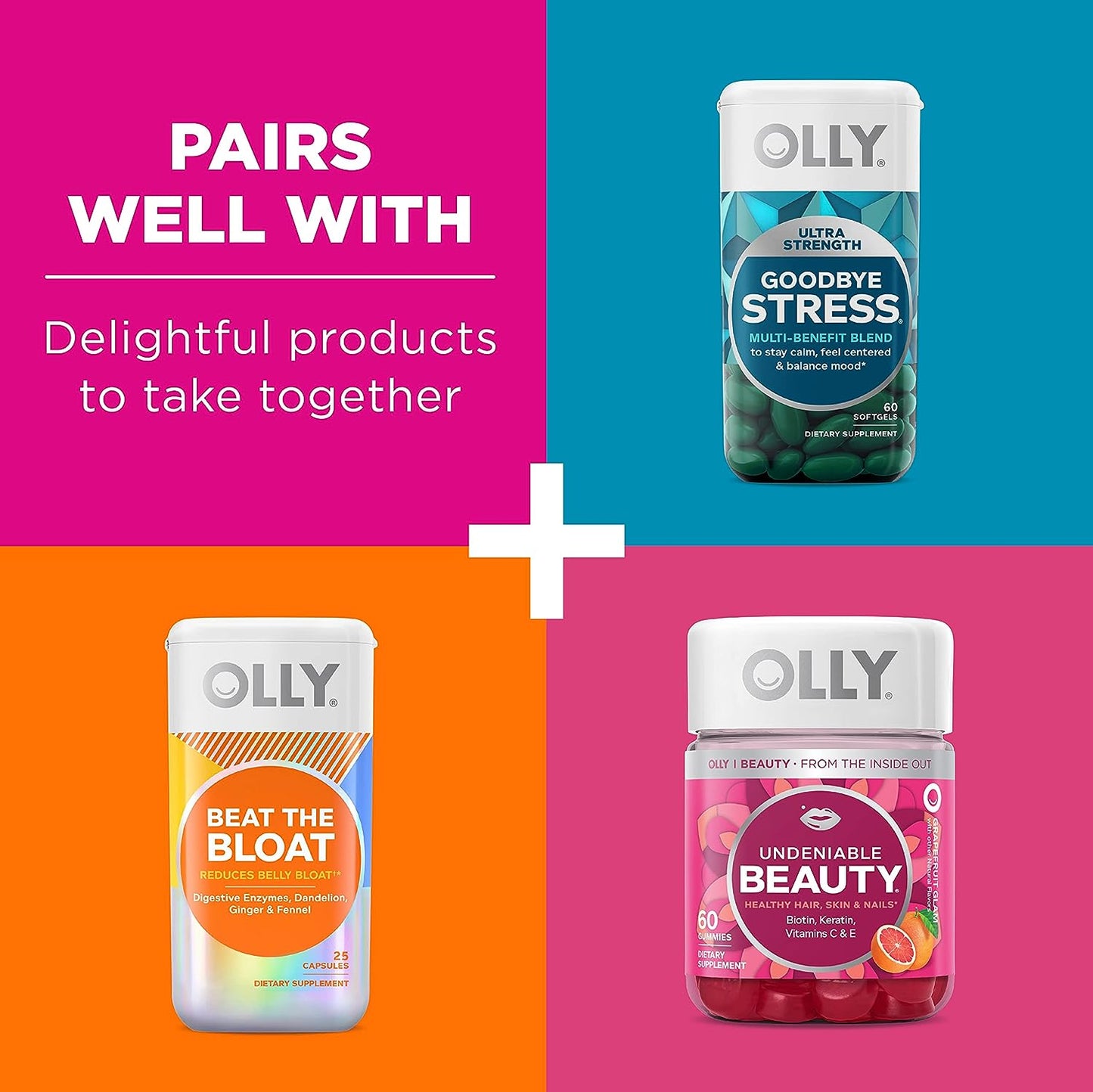 OLLY Happy Hoo-Ha Capsules, Probiotic for Women, Gluten Free - 25 Count