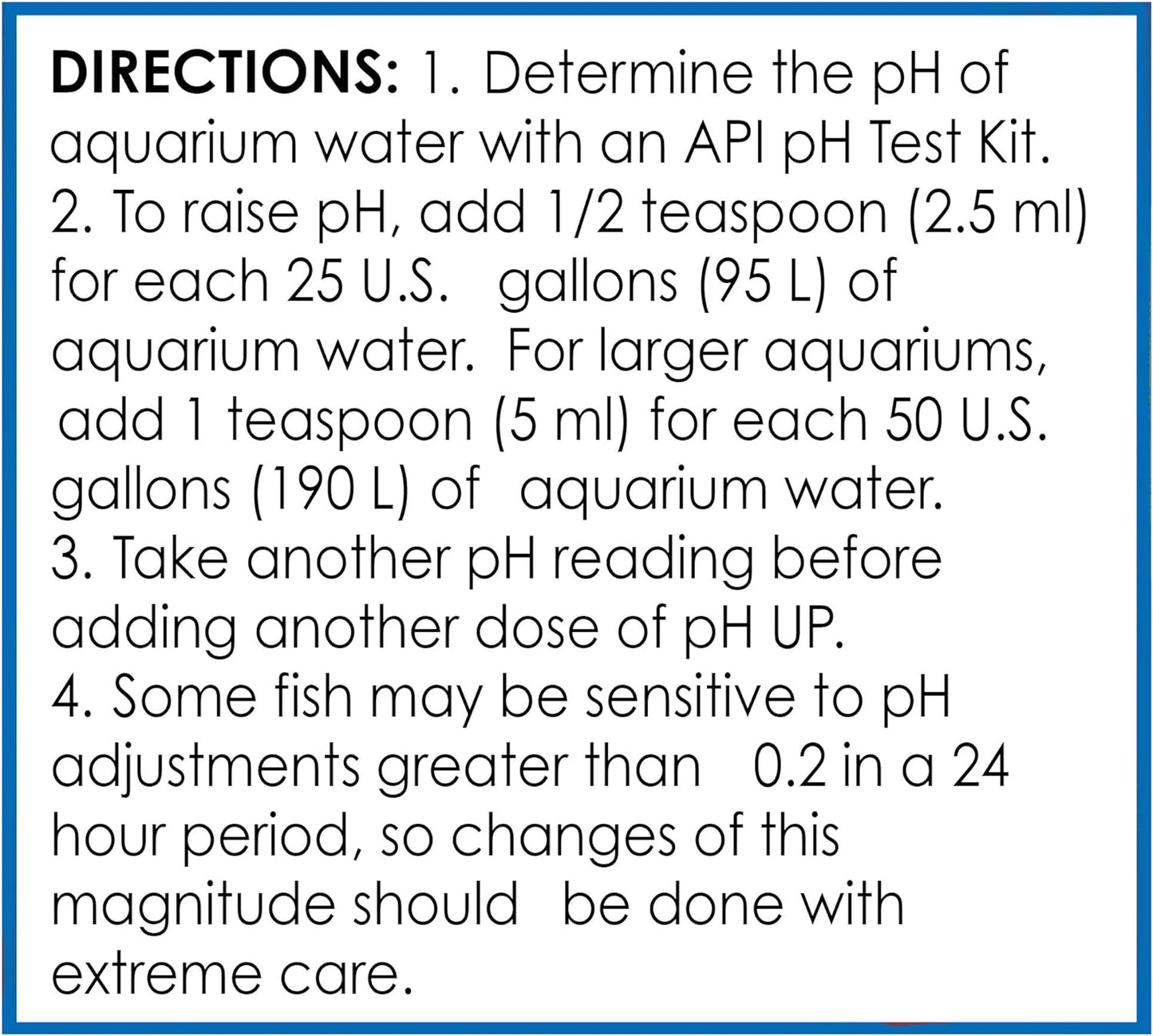 API pH UP Freshwater Aquarium Water pH Raising Solution for fish,4-Ounce Bottle, Brown