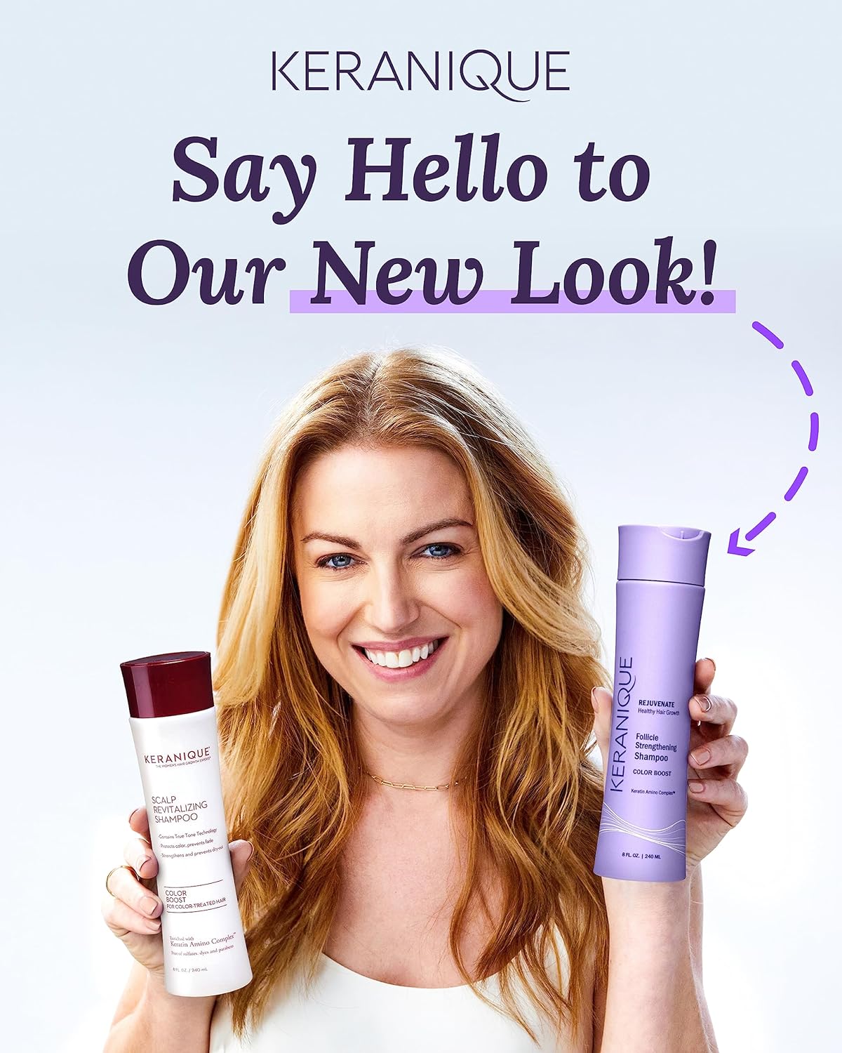 Keranique Volumizing Hair Mousse Thickening and Styling Anti-Frizz Foam Spray