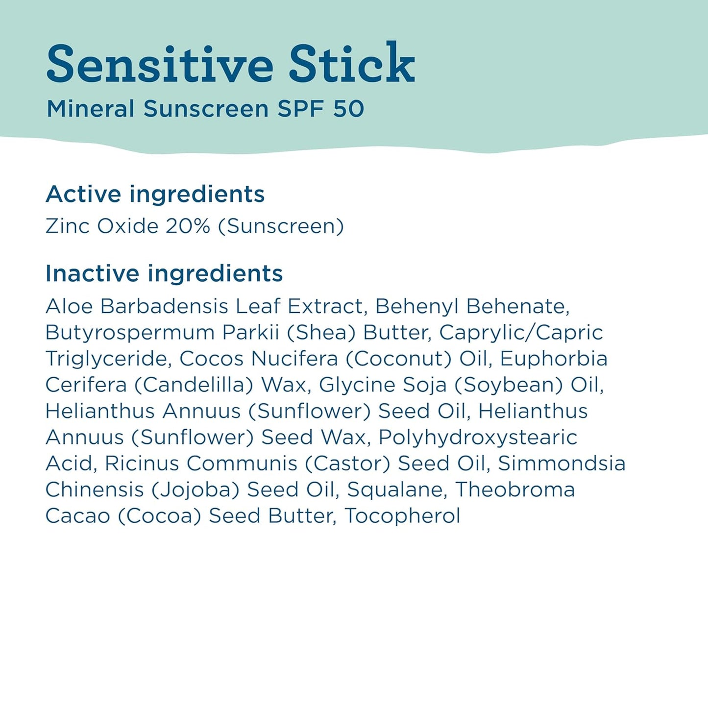 BLUE LIZARD Sensitive Mineral Sunscreen Stick with Zinc Oxide, SPF 50+ -0.5 Oz