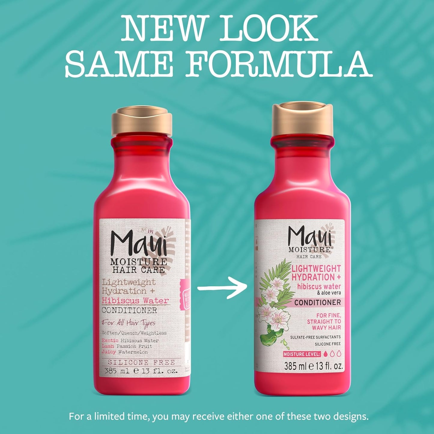 Maui Moisture Lightweight Hydration + Hibiscus Water Conditioner -13 Fl Oz