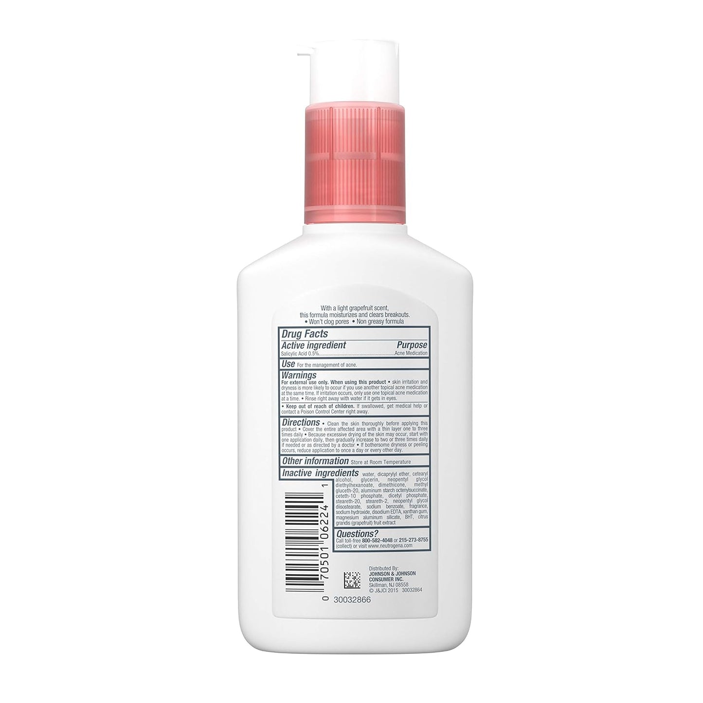 Neutrogena Oil Free Acne Facial Moisturizer