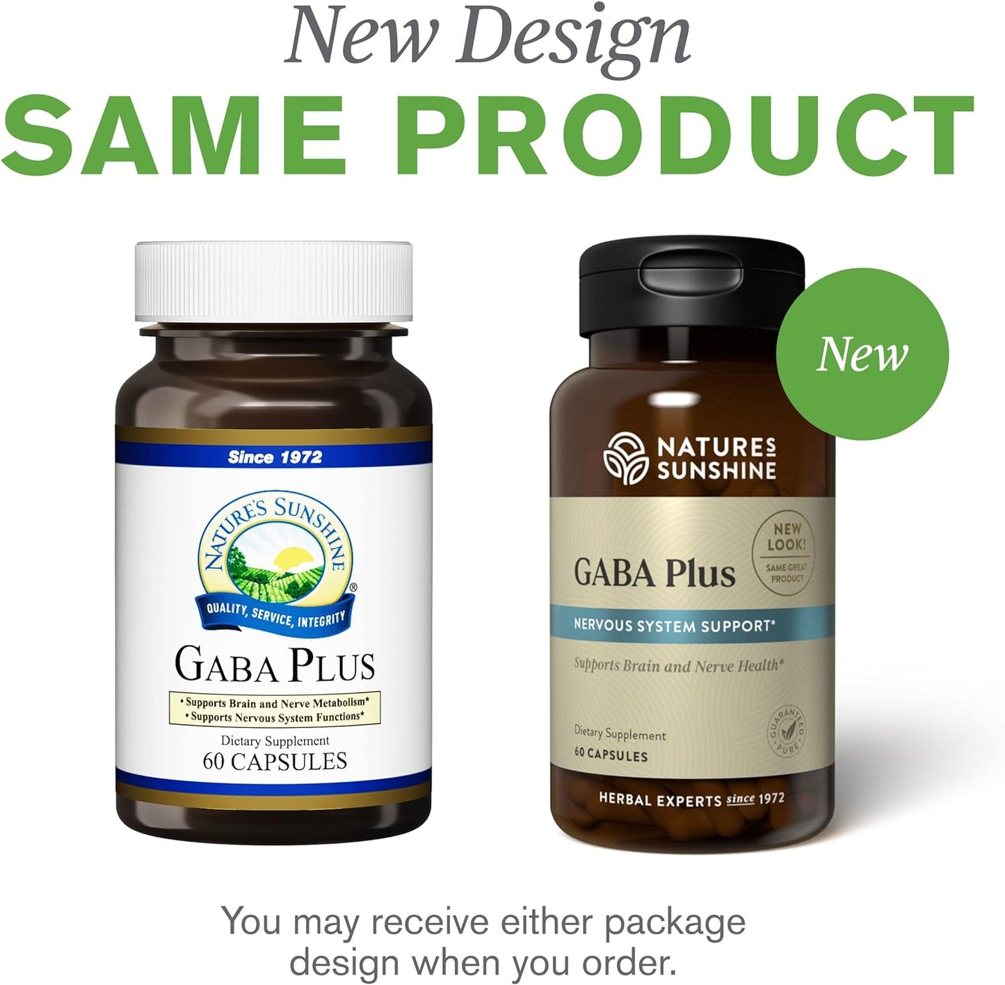 Nature's Sunshine GABA Plus, 60 Capsules