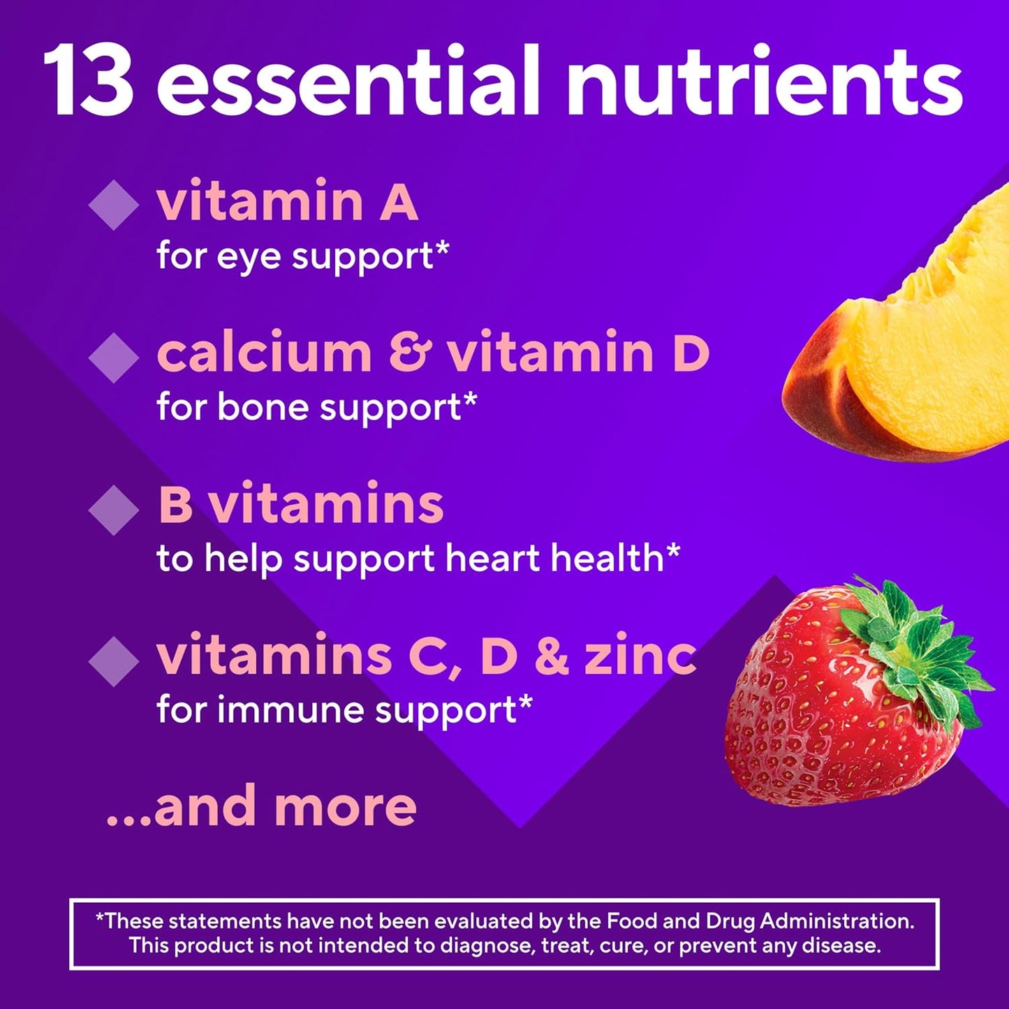 Vitafusion Women's 50+ Daily Multivitamin, Gummy Vitamins, 120 Ct