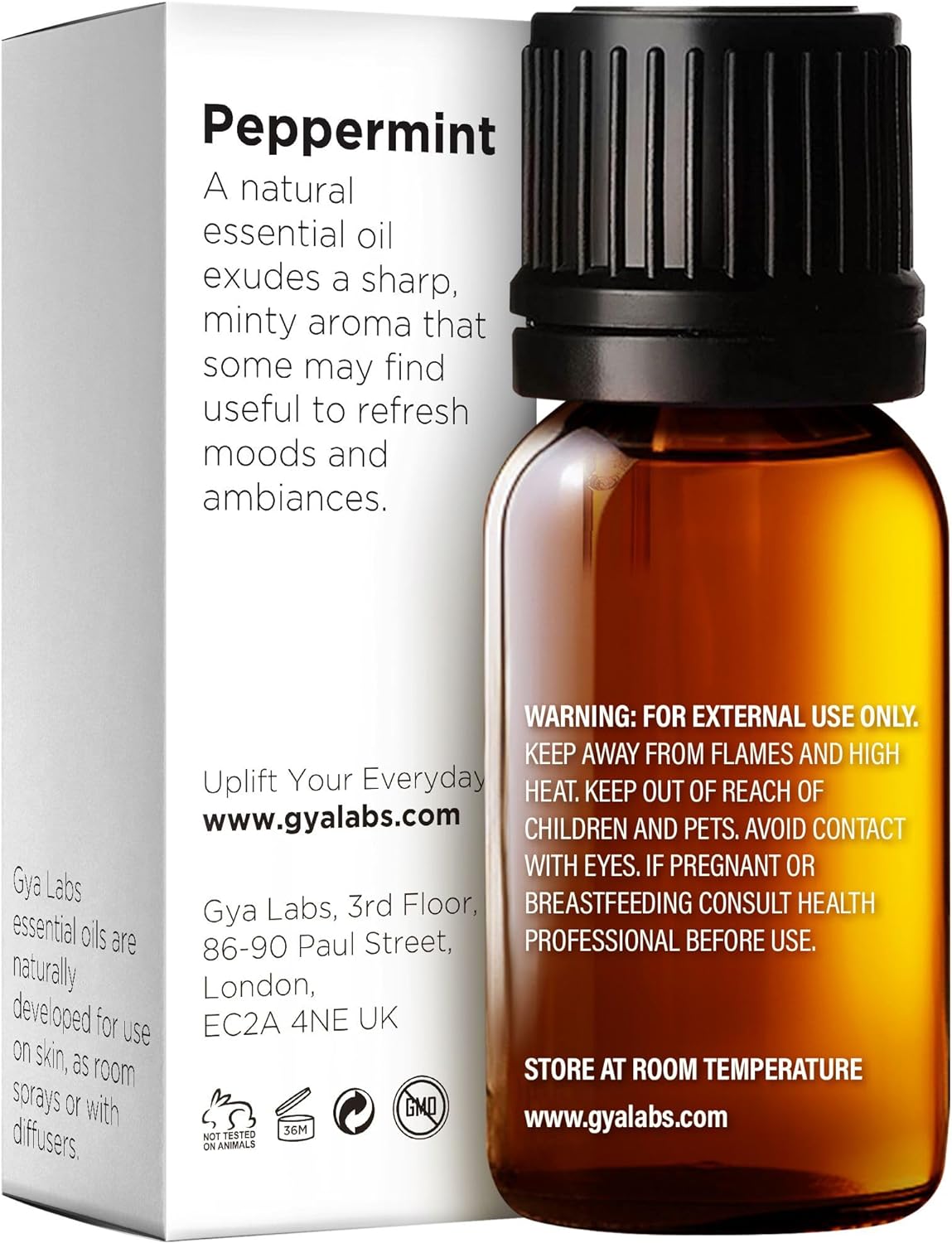 Gya Labs Peppermint Oil for Diffuser - 100% Natural Mint Essential Oils