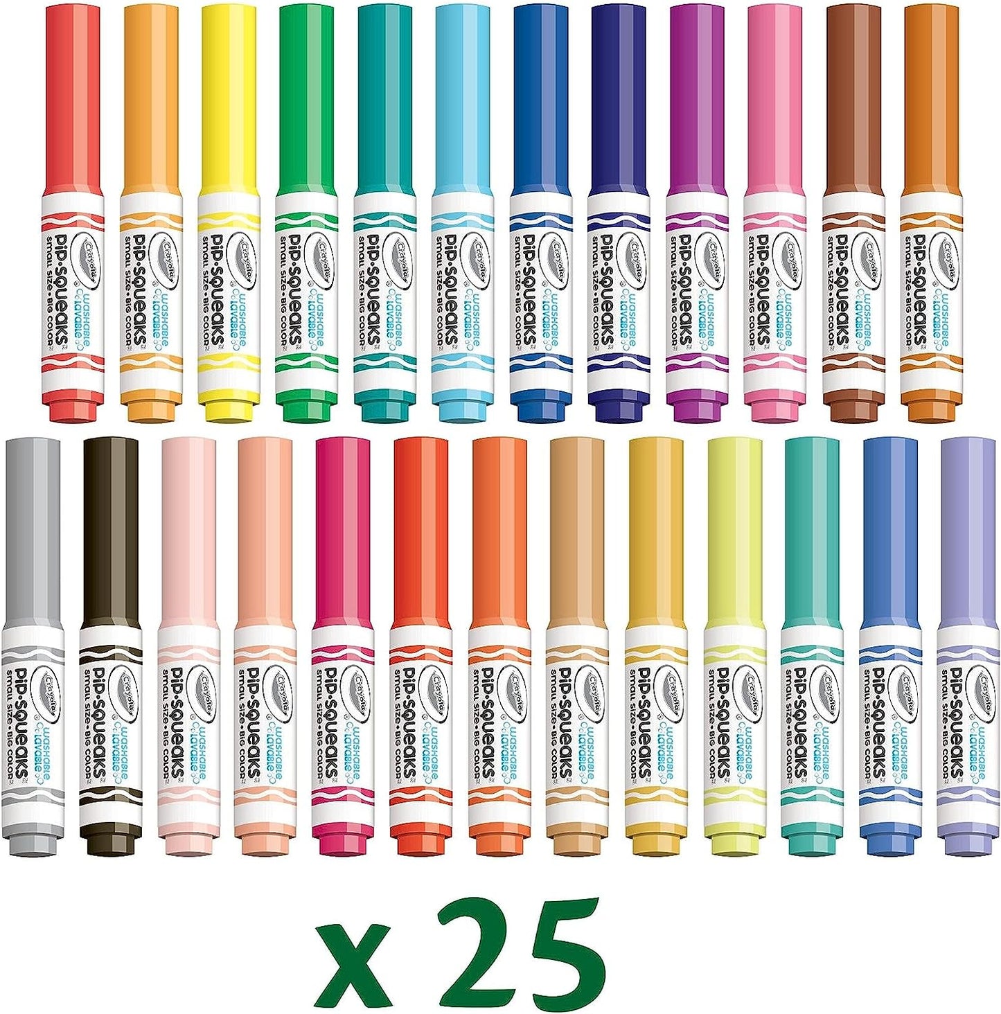 Crayola Pip Squeaks Marker Set (65ct) Washable Markers for Kids