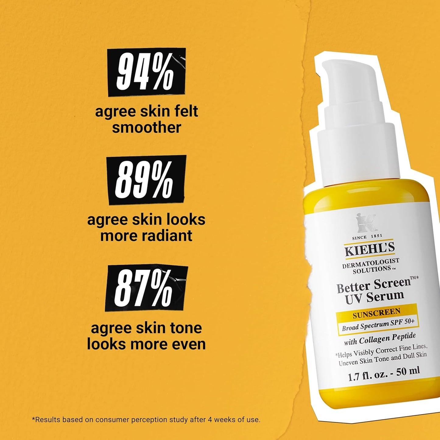 Kiehl's Better Screen UV Serum SPF 50+ 0.5 Fl Oz
