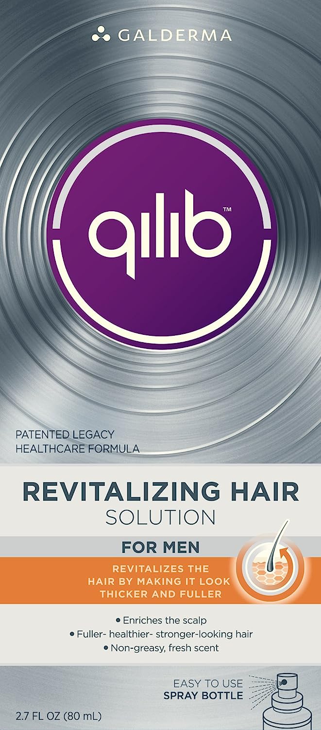 qilib Revitalizing Hair Solution, Men, Fresh Scent, 2.7 Fluid Ounce