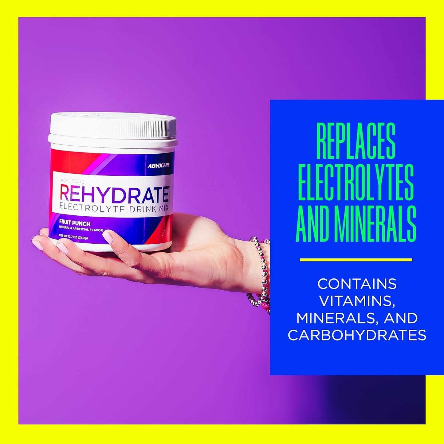 AdvoCare Rehydrate Electrolyte Drink Mix - Fruit Punch, 12.7 oz