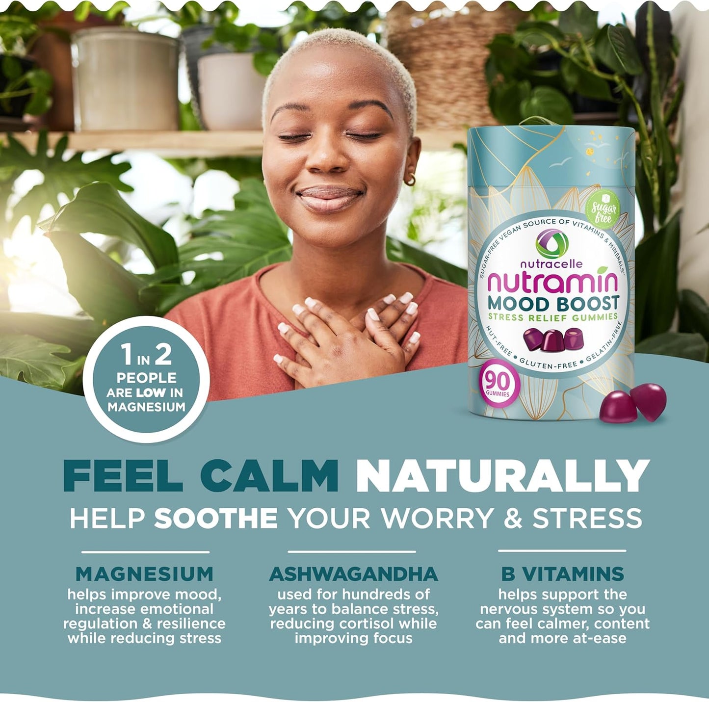 NUTRAMIN Mood Boost Multivitamin Gummy -90 count